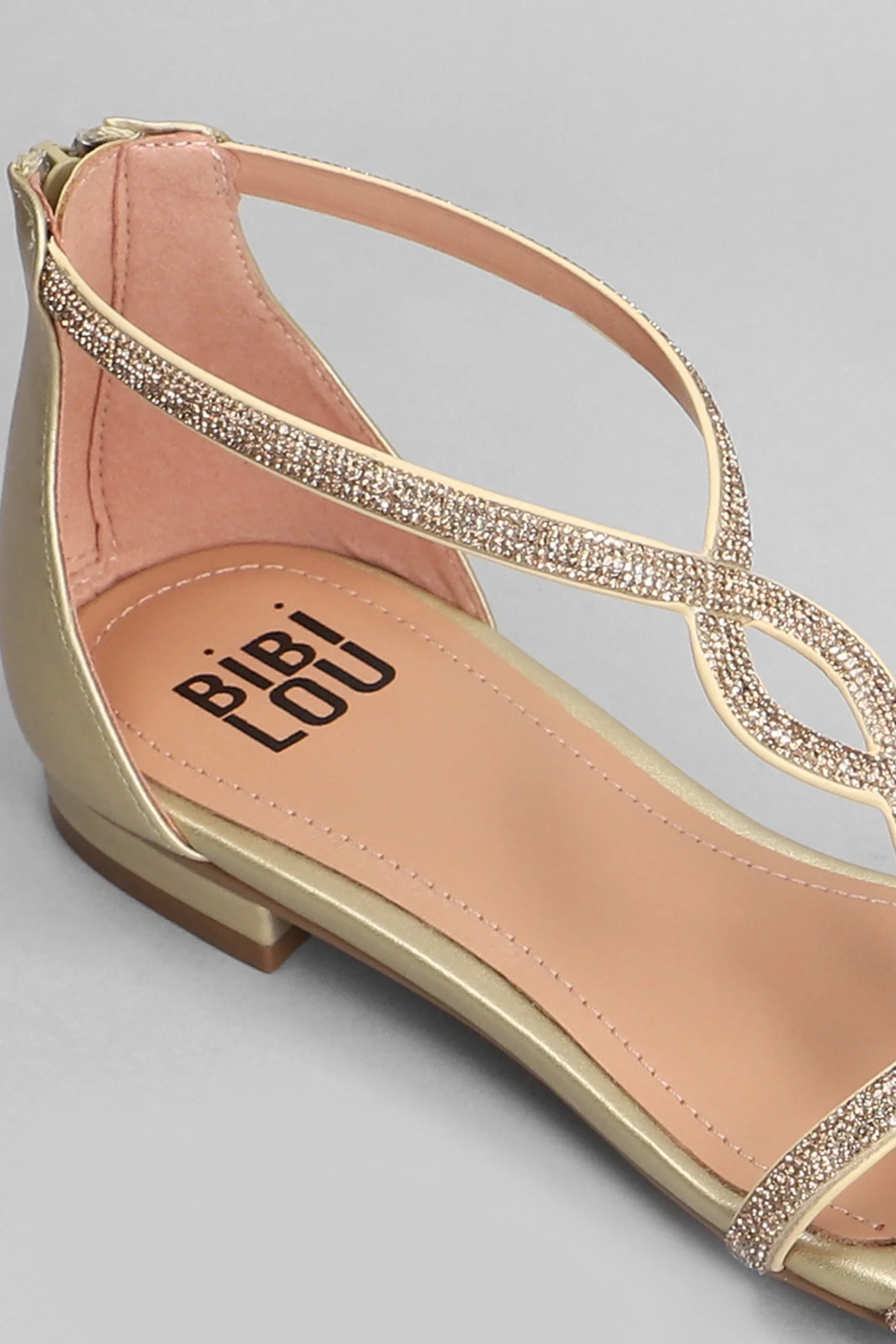 Tasha Flats in gold leather - Image 5