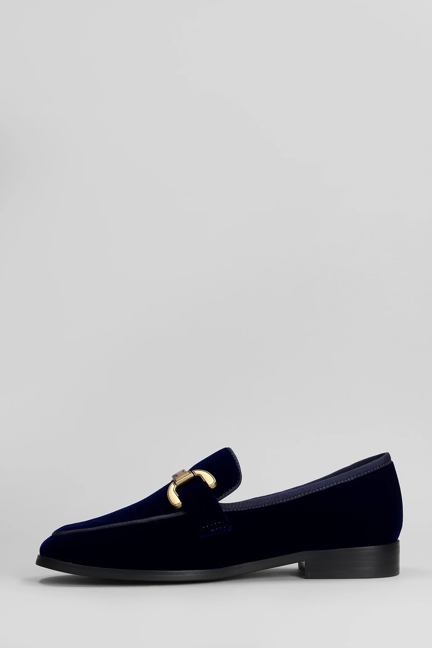Vela Loafer Loafers in blue velvet - Image 3