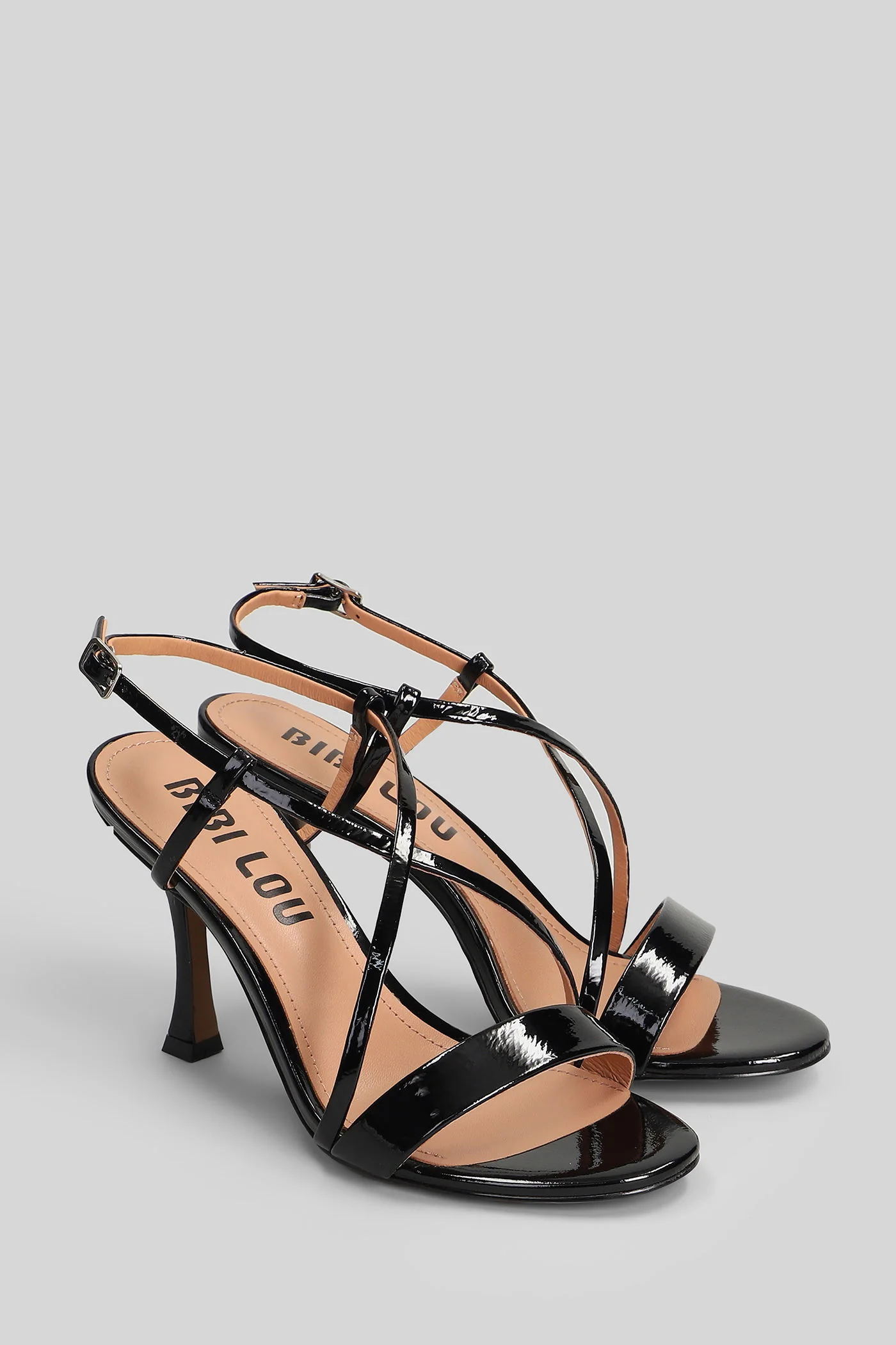 Zafiro 85 Sandals in black leather - Image 2