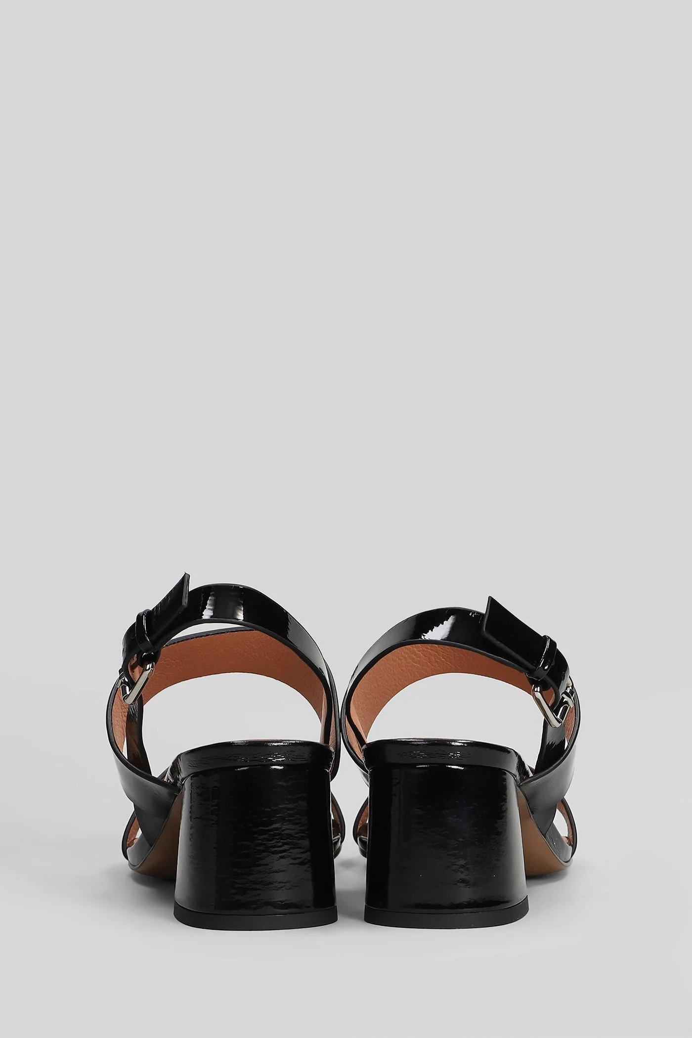 Zare Sandals in black patent leather - Image 4