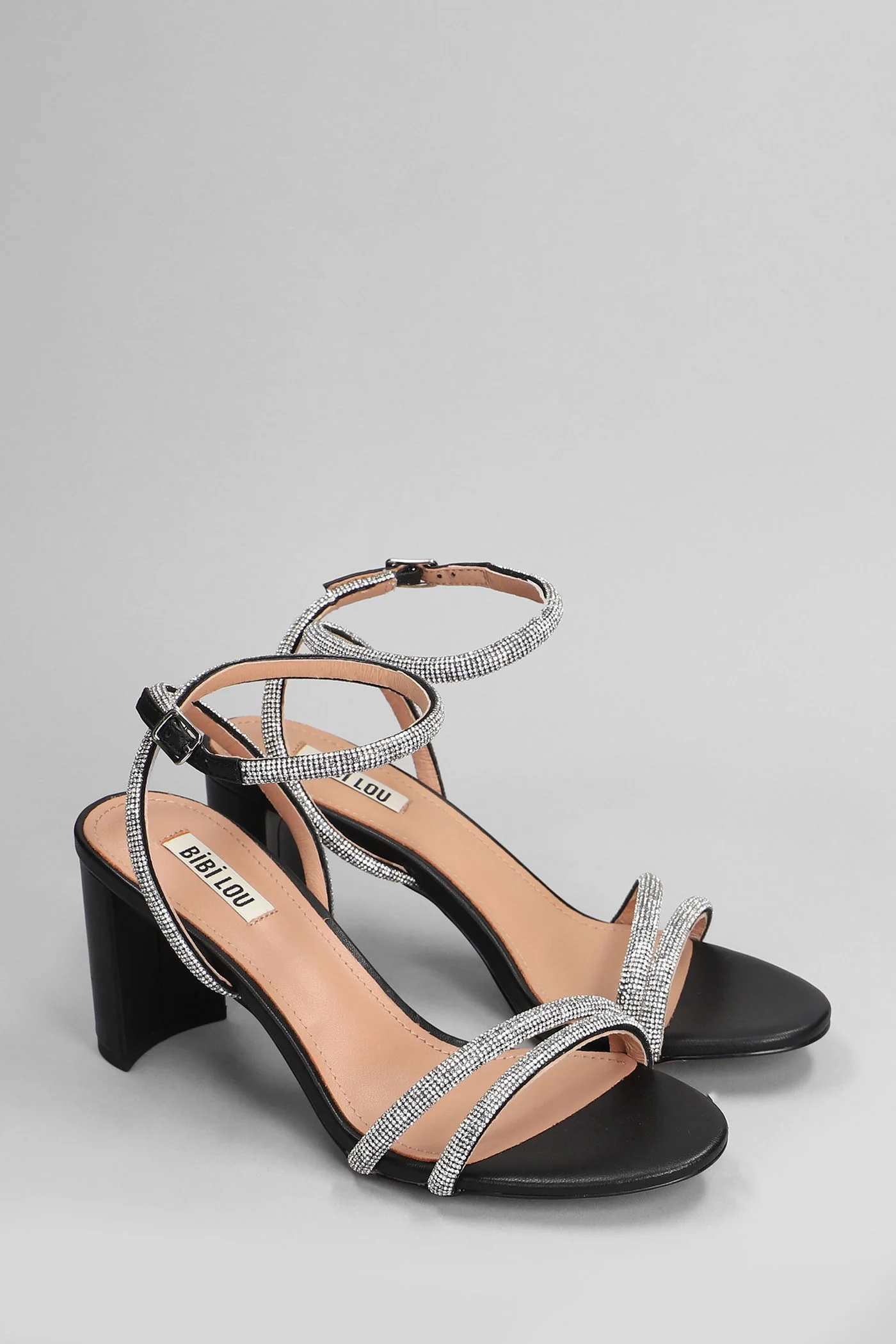 Zaria Sandals in black leather - Image 2