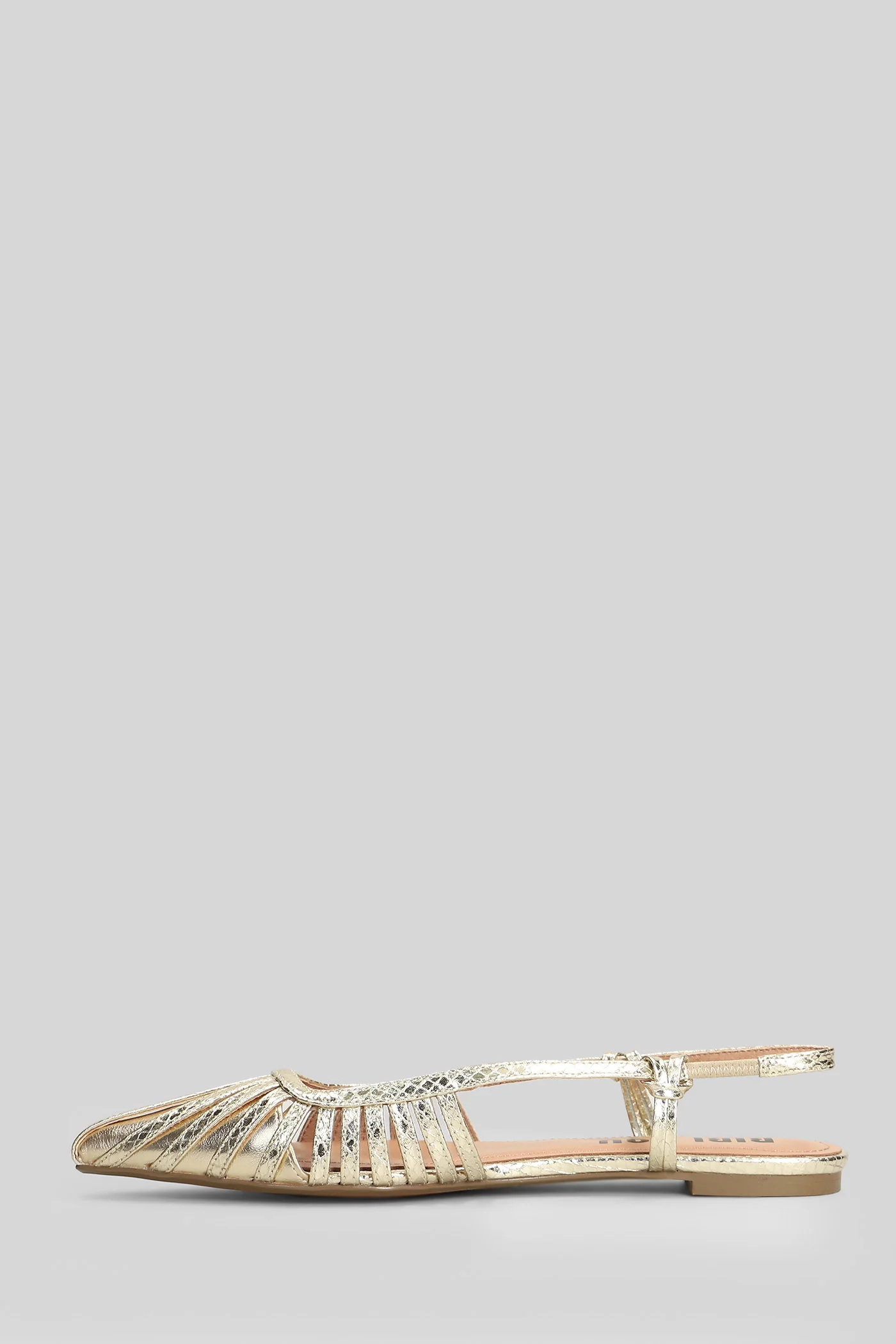 Zin Flat Ballet flats in gold leather - Image 3