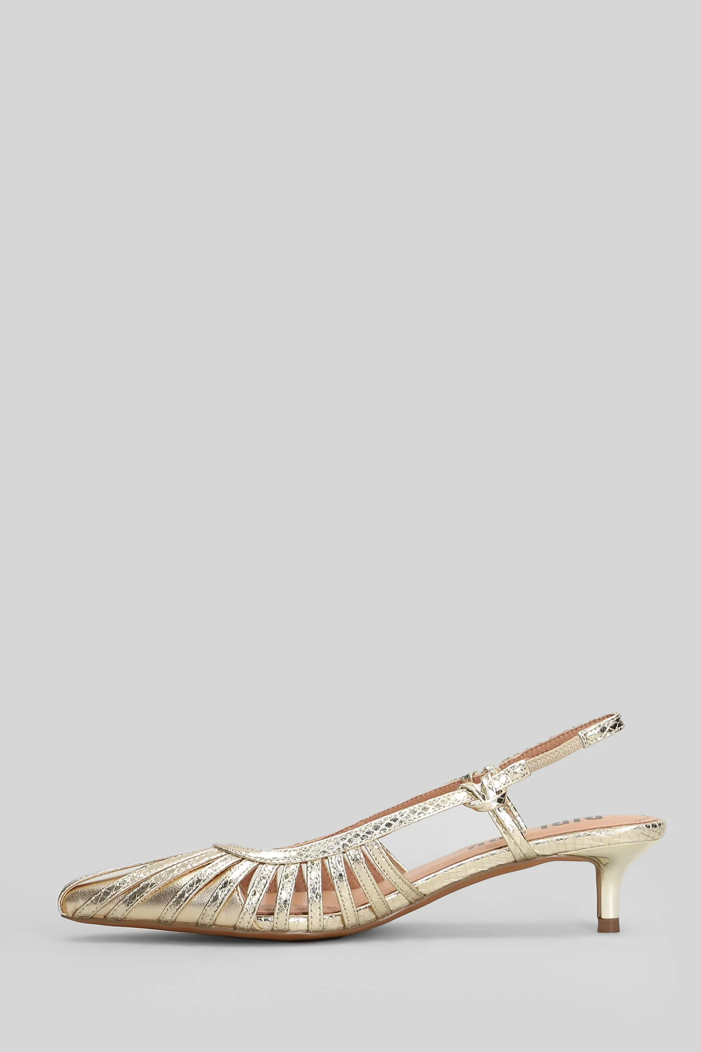 Zin Pump 45 Pumps in gold leather - Image 3