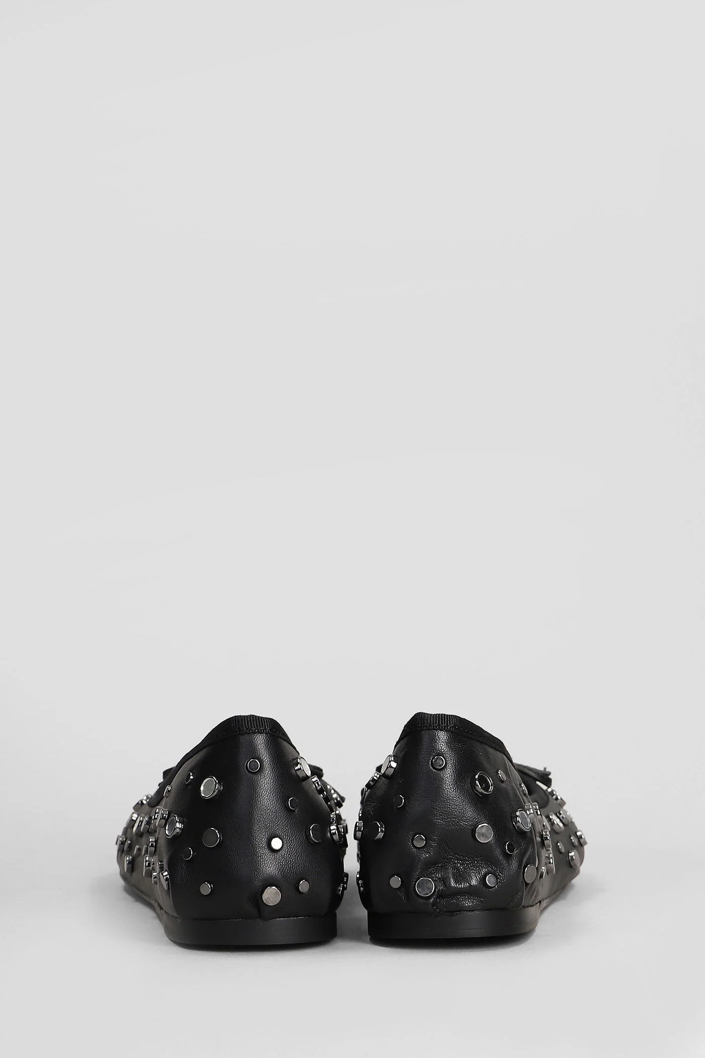 Zuri Flat Ballet flats in black leather - Image 4