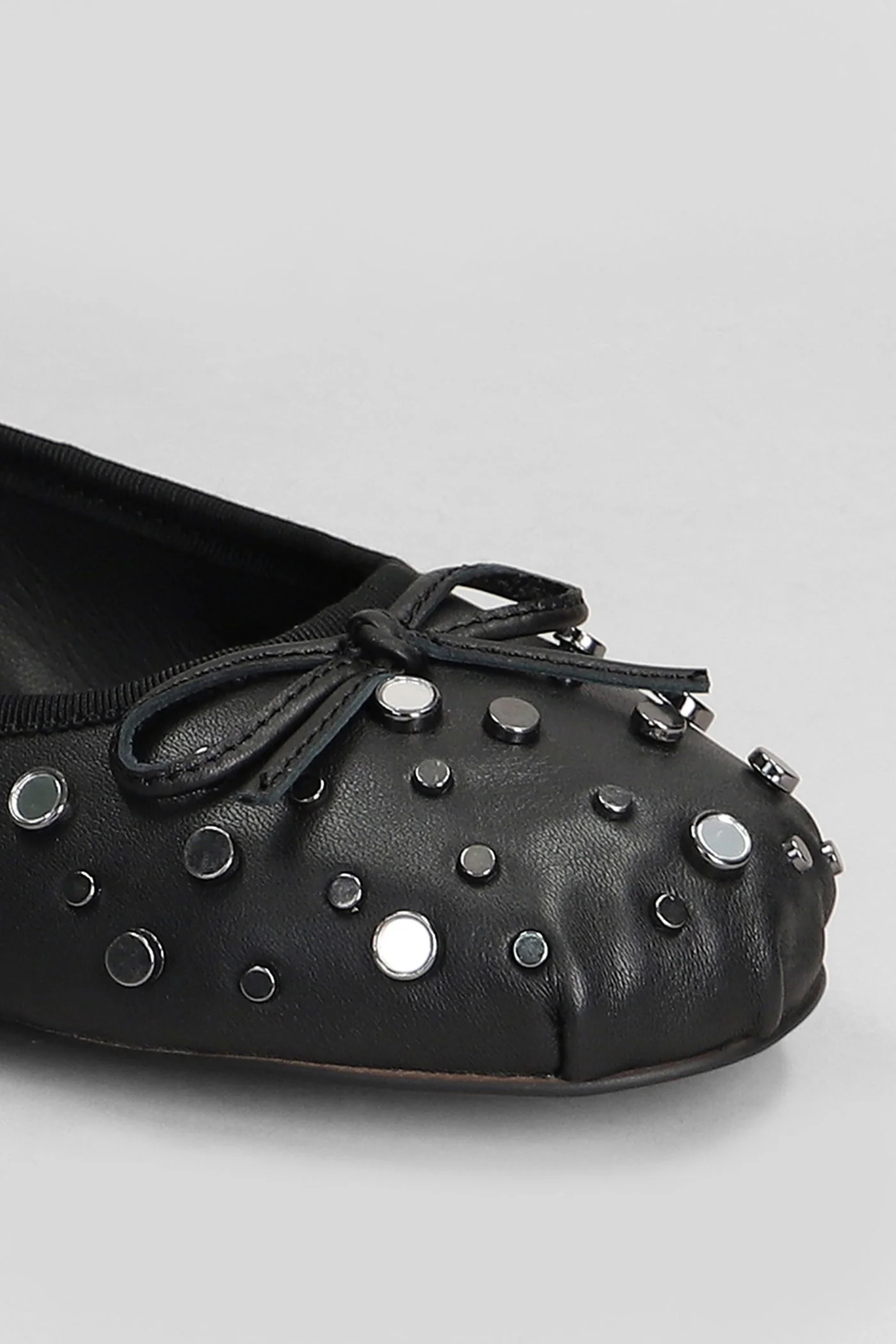 Zuri Flat Ballet flats in black leather - Image 5