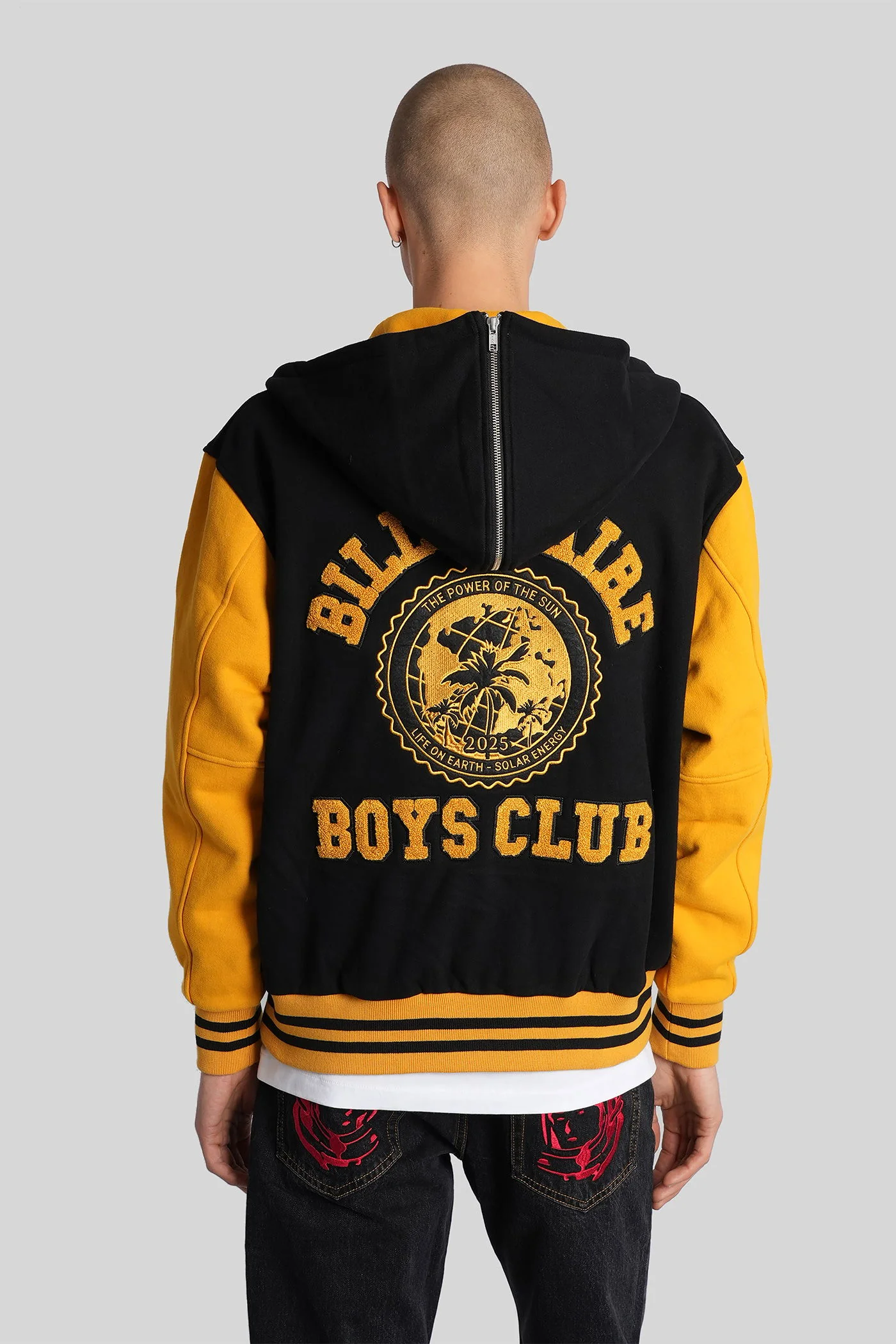 Bomber Jacket in black cotton - Image 3