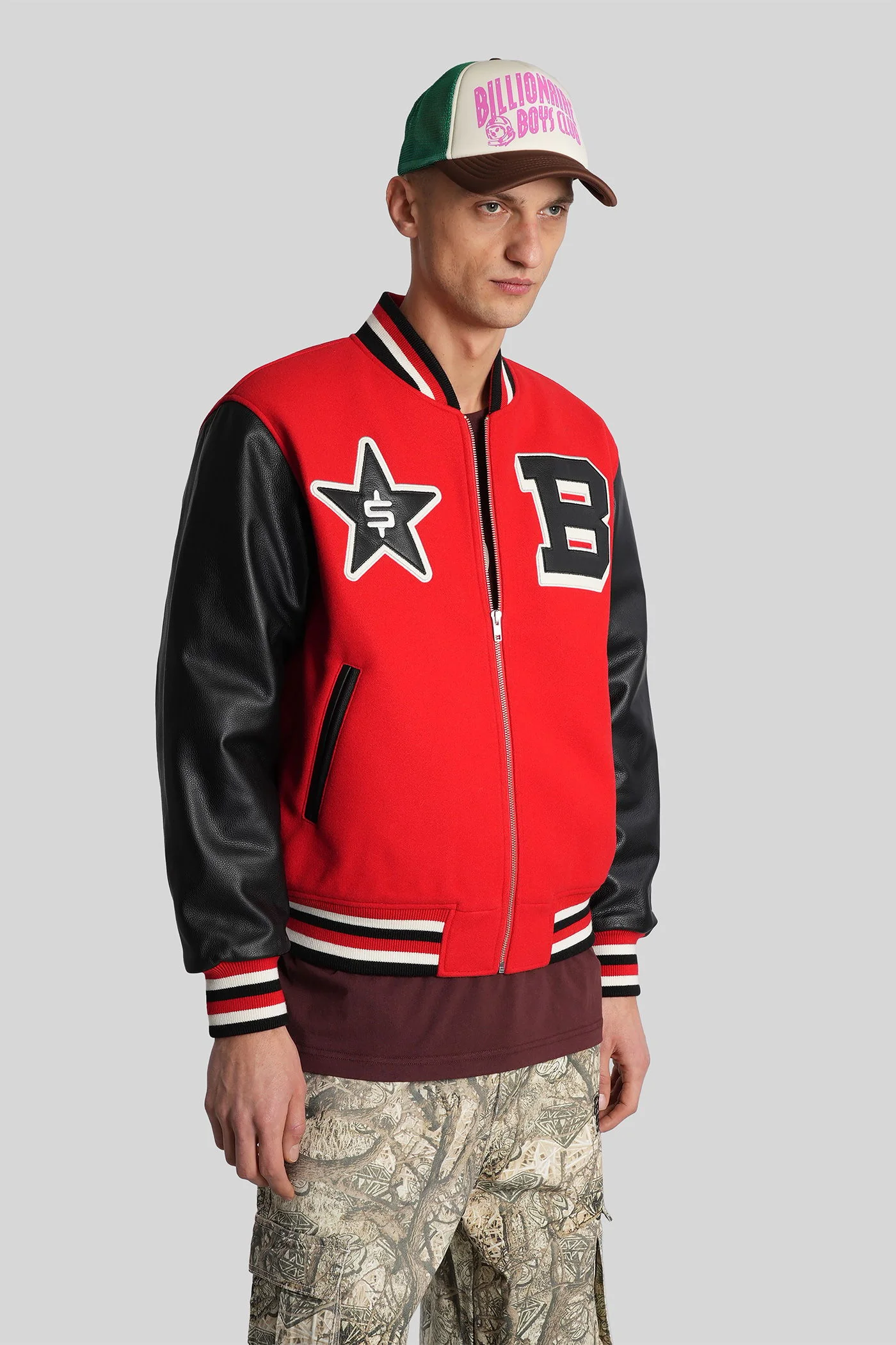 Bomber Jacket in red cotton - Image 4