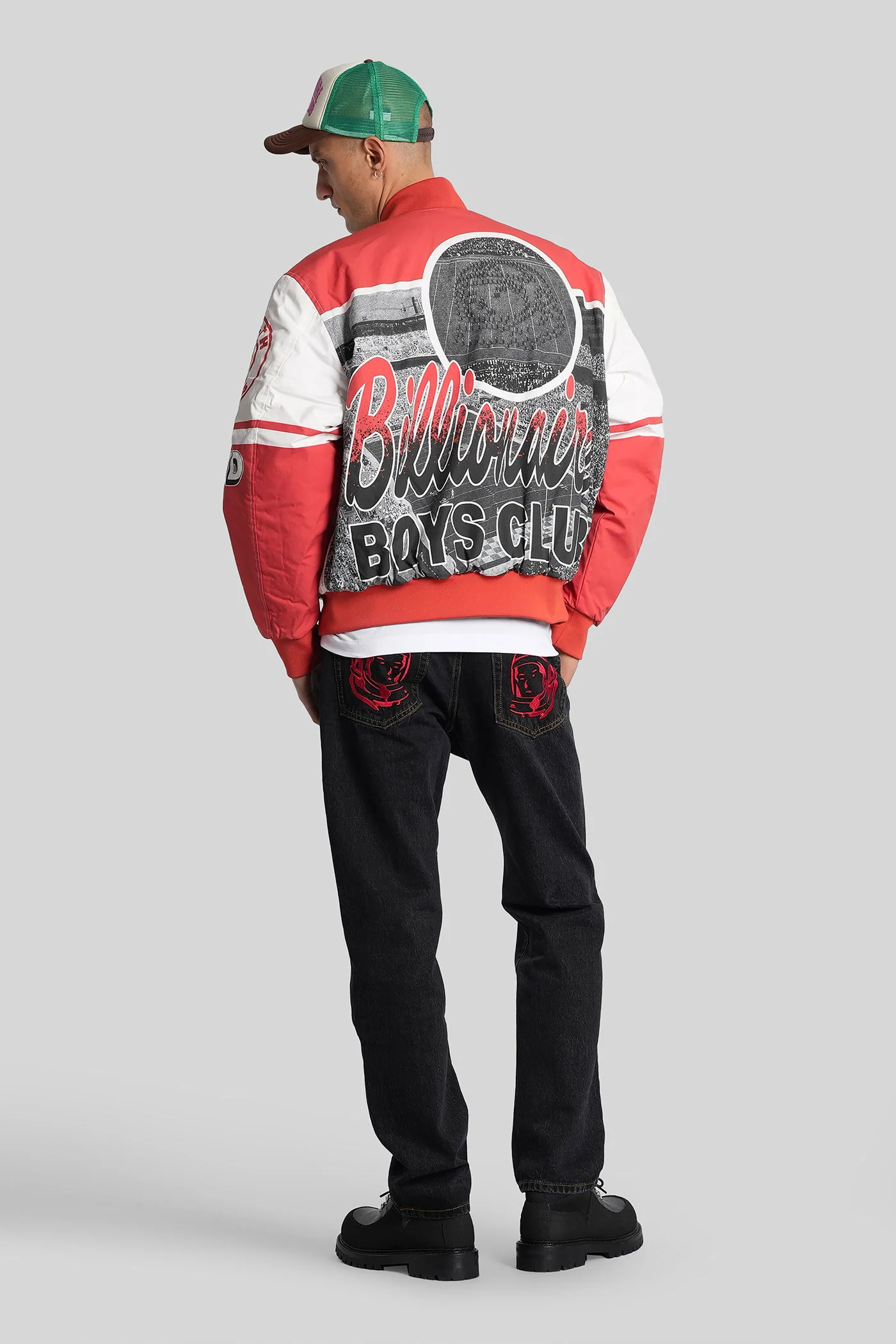 Bomber Jacket in white cotton - Image 2