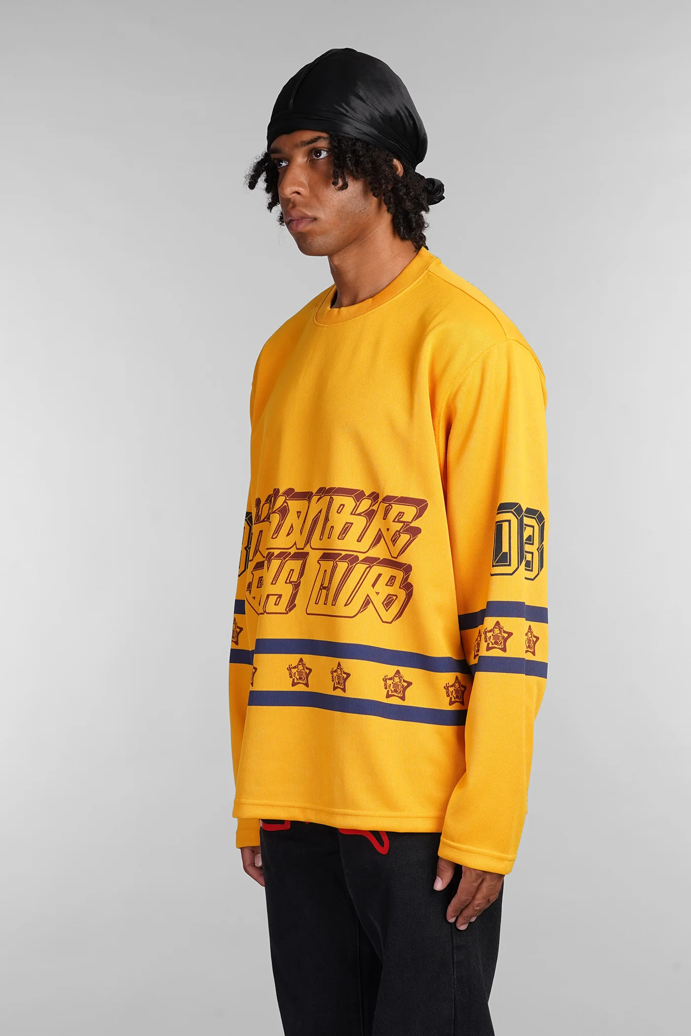 Knitwear in yellow polyester - Image 4