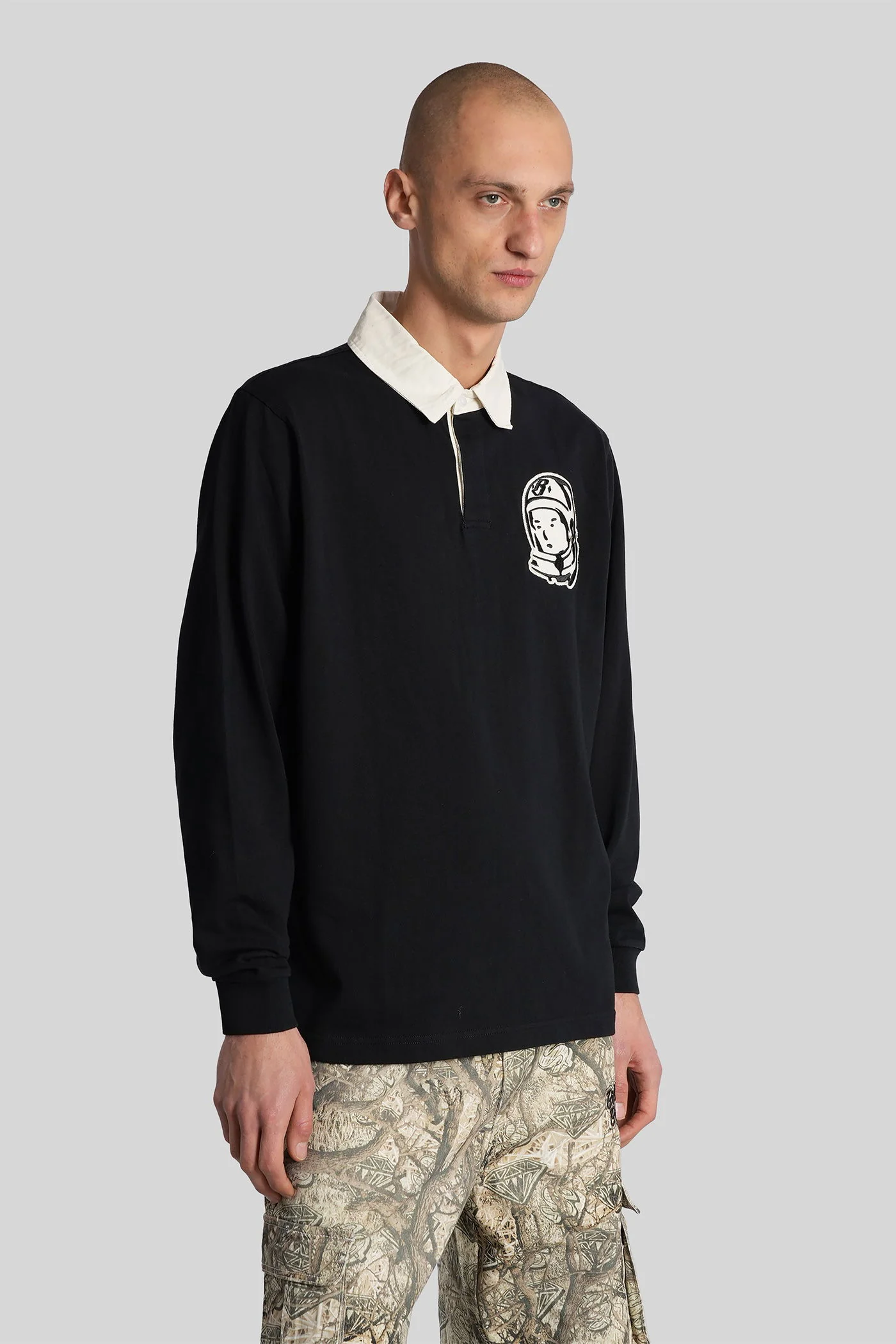 Polo in black cotton - Image 4