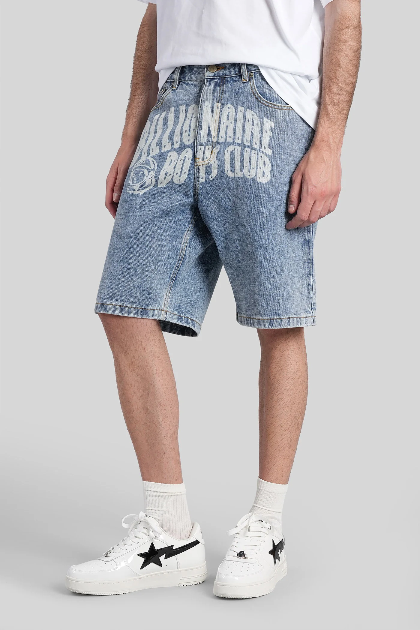 Shorts in blue denim - Image 4