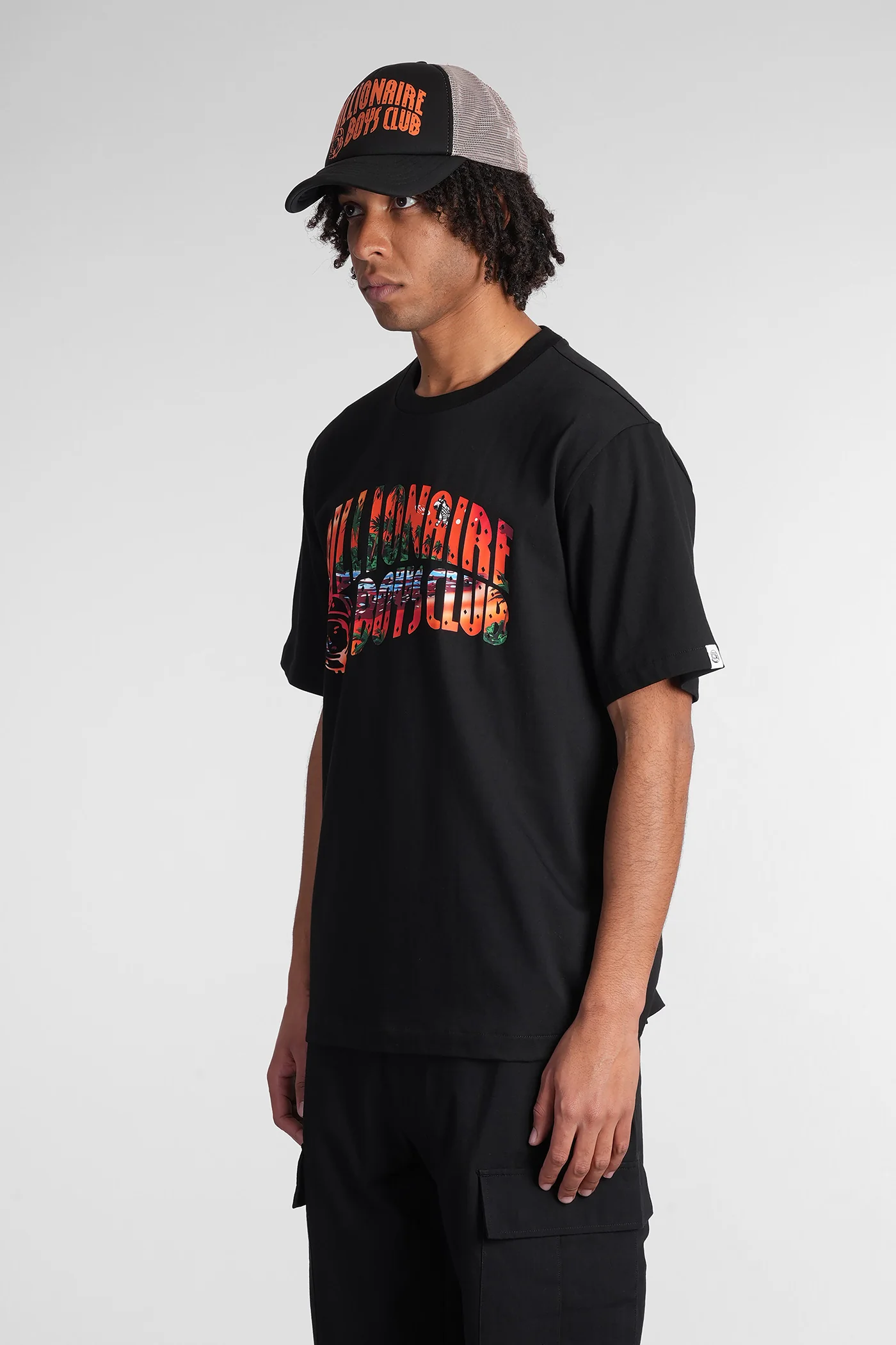 T-Shirt in black cotton - Image 4
