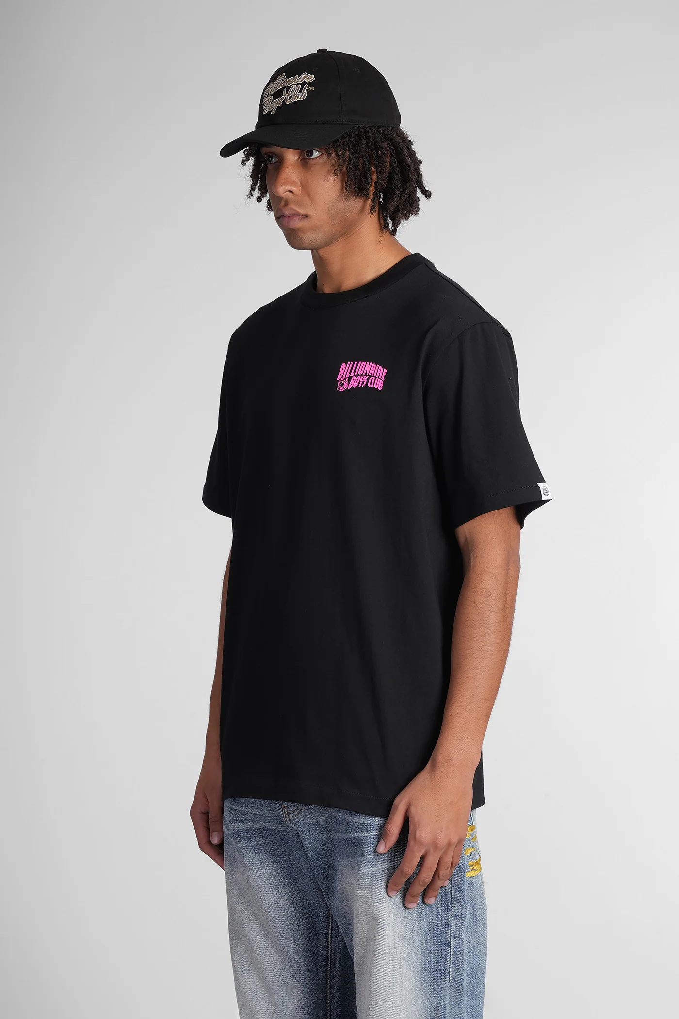 T-Shirt in black cotton - Image 4