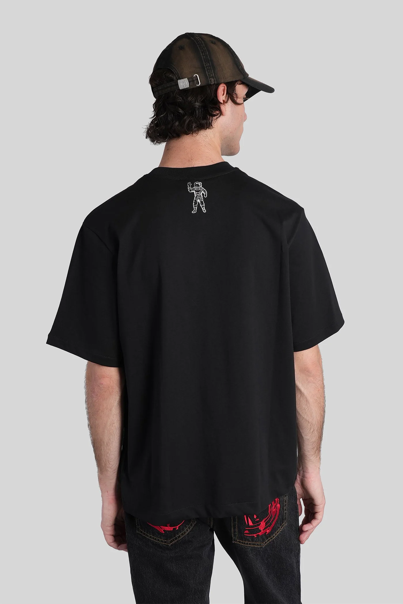 T-Shirt in black cotton - Image 3