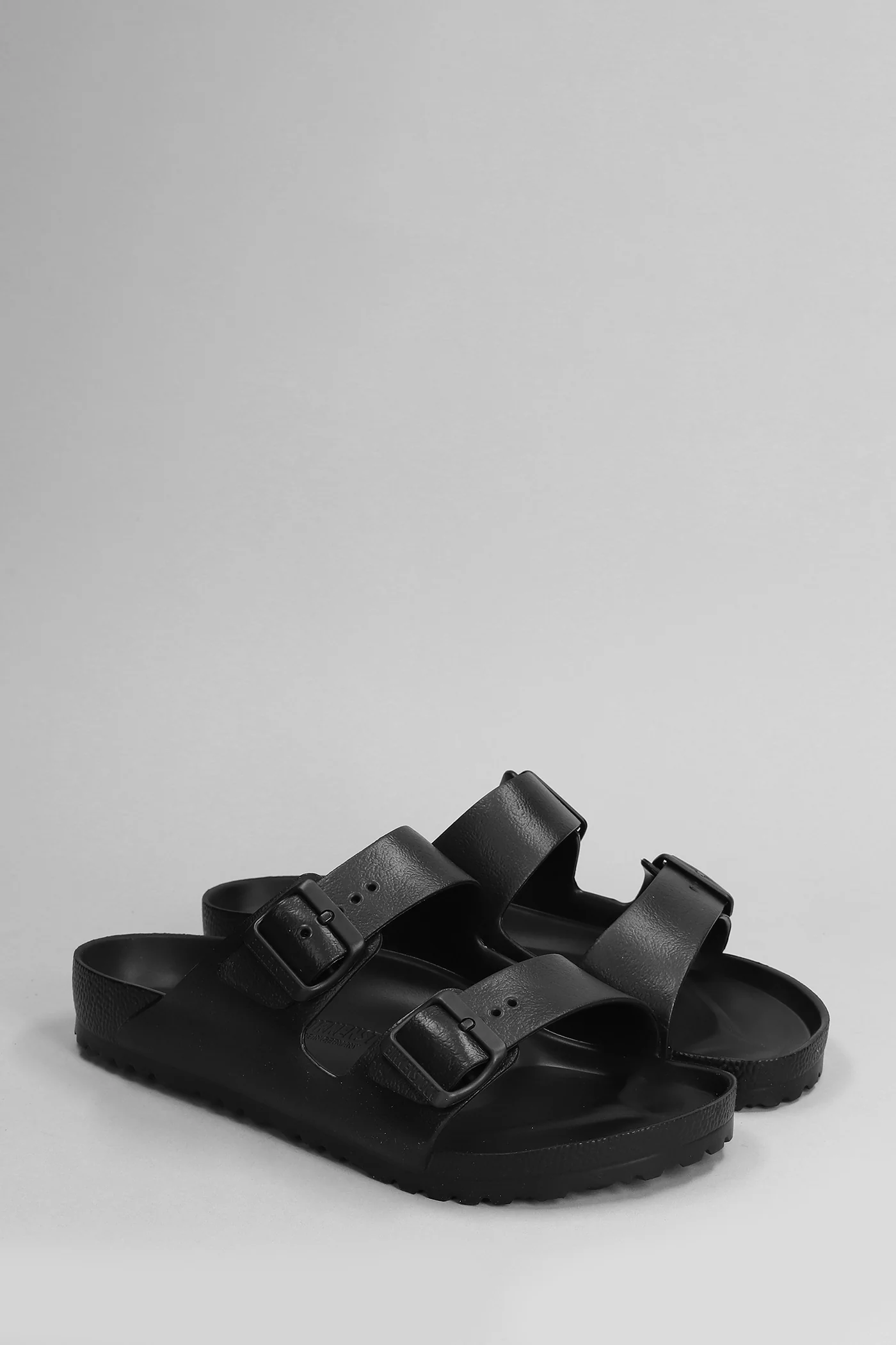 Arizona Eva Slipper-Mule in black rubber/plasic - Image 2