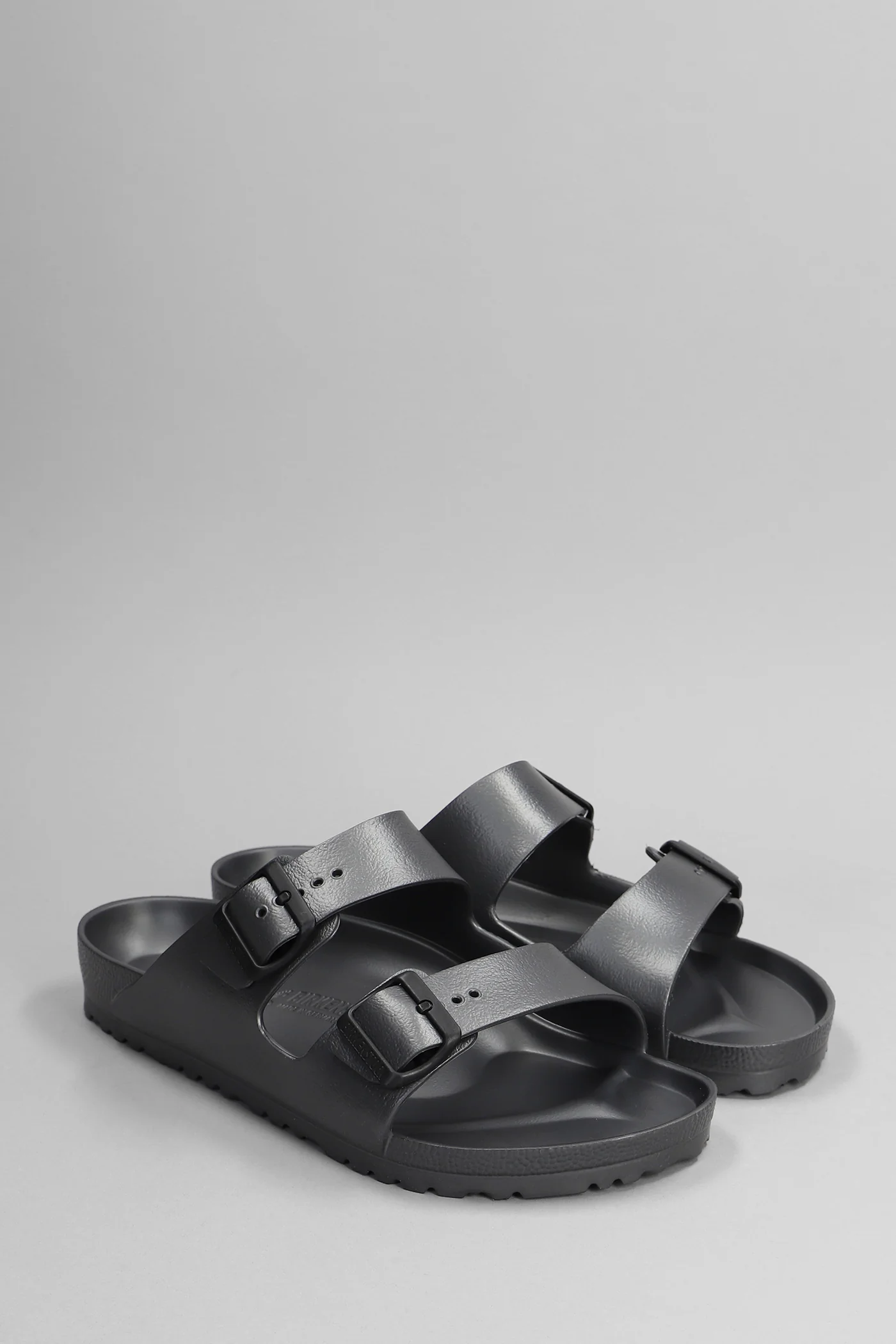 Arizona Eva Slipper-Mule in grey rubber/plasic - Image 2