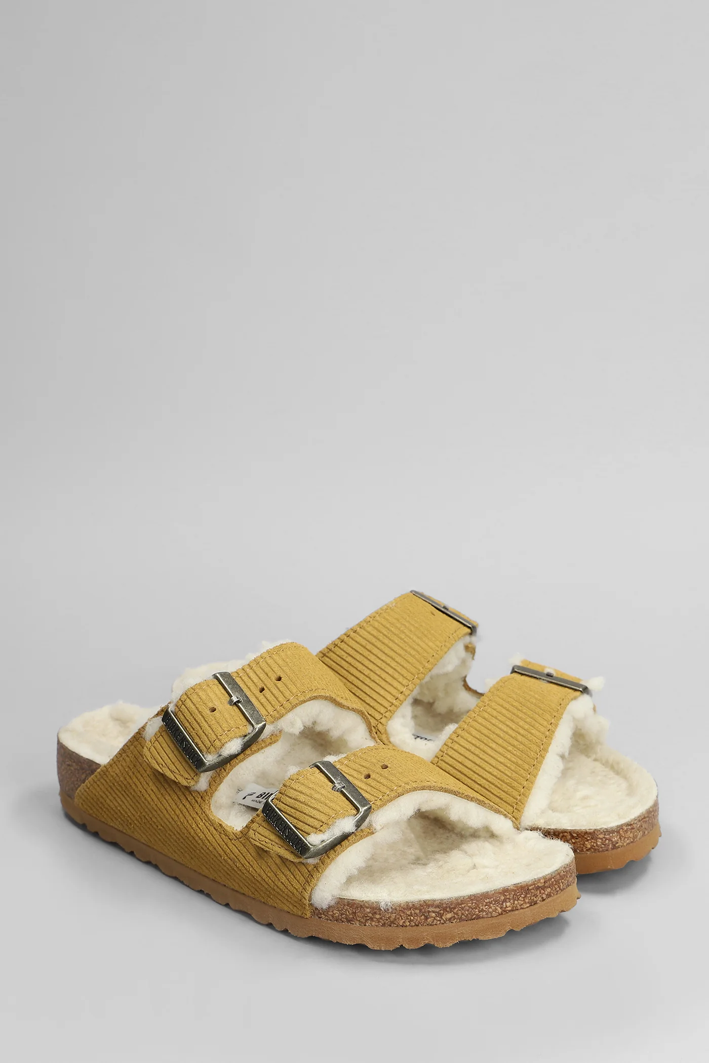 Arizona Shearling Flats in leather color suede - Image 2