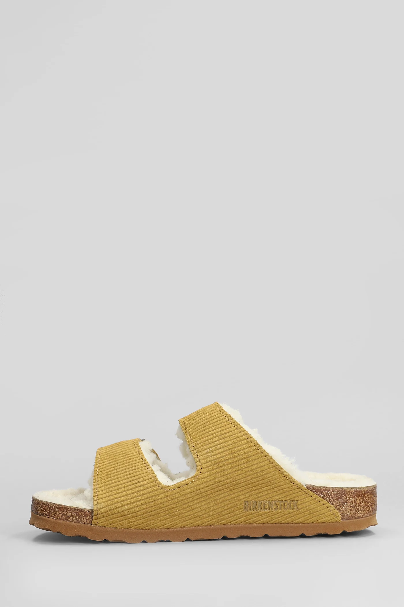 Arizona Shearling Flats in leather color suede - Image 3
