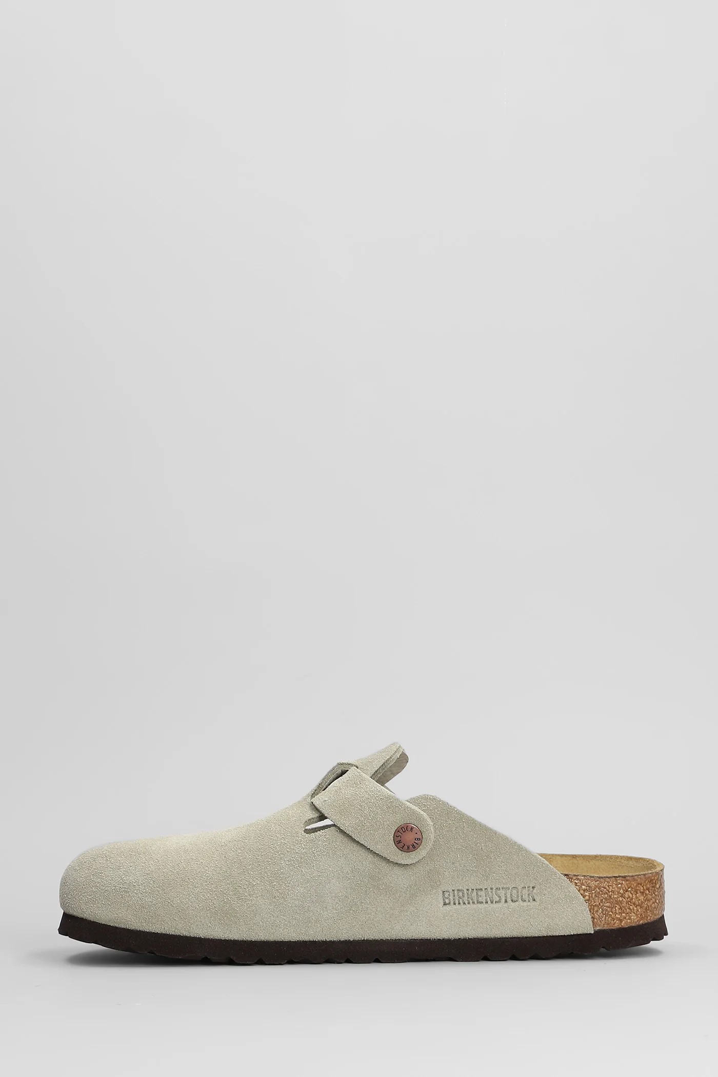 Boston Sfb Slipper-Mule in taupe suede - Image 3