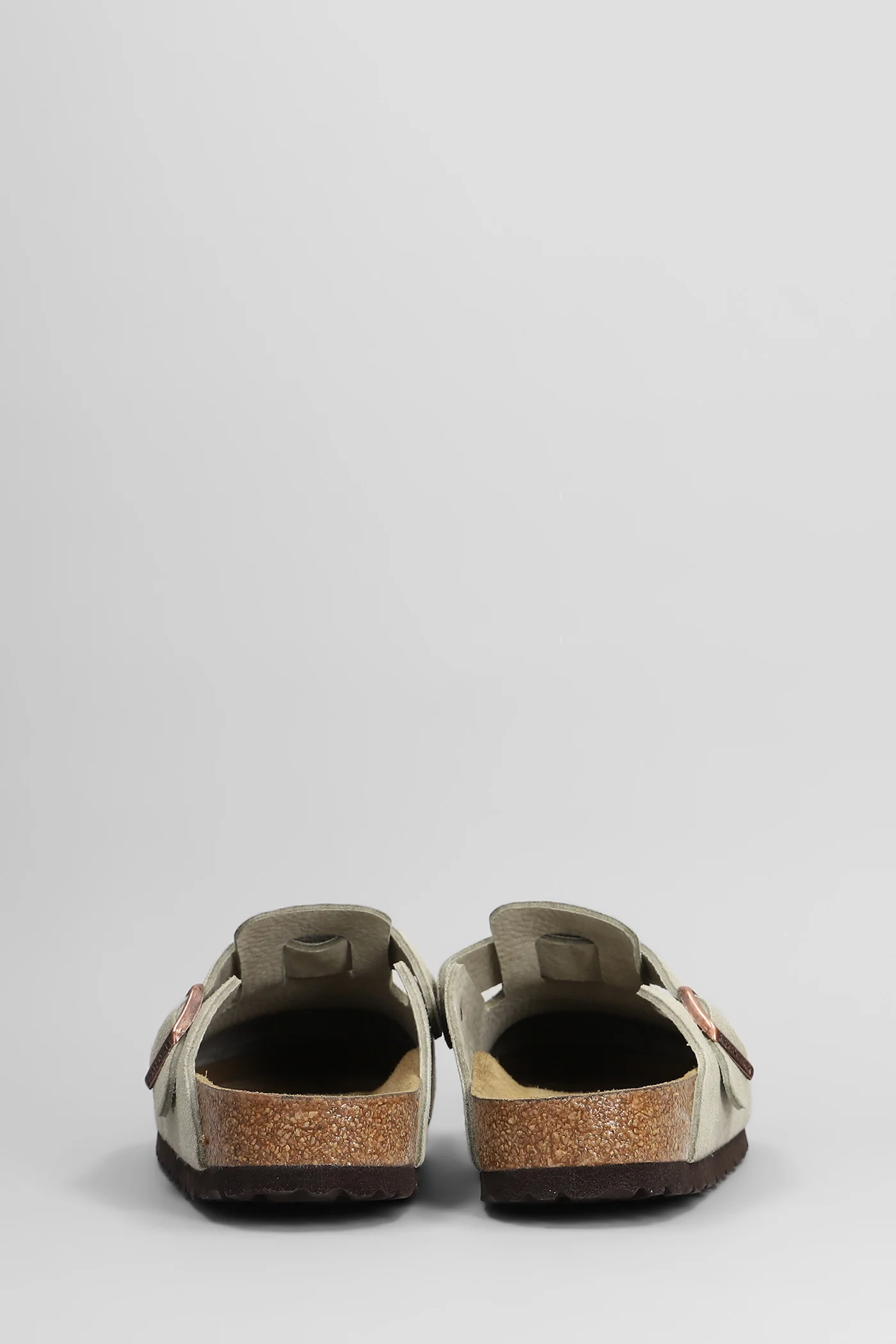 Boston Sfb Slipper-Mule in taupe suede - Image 4