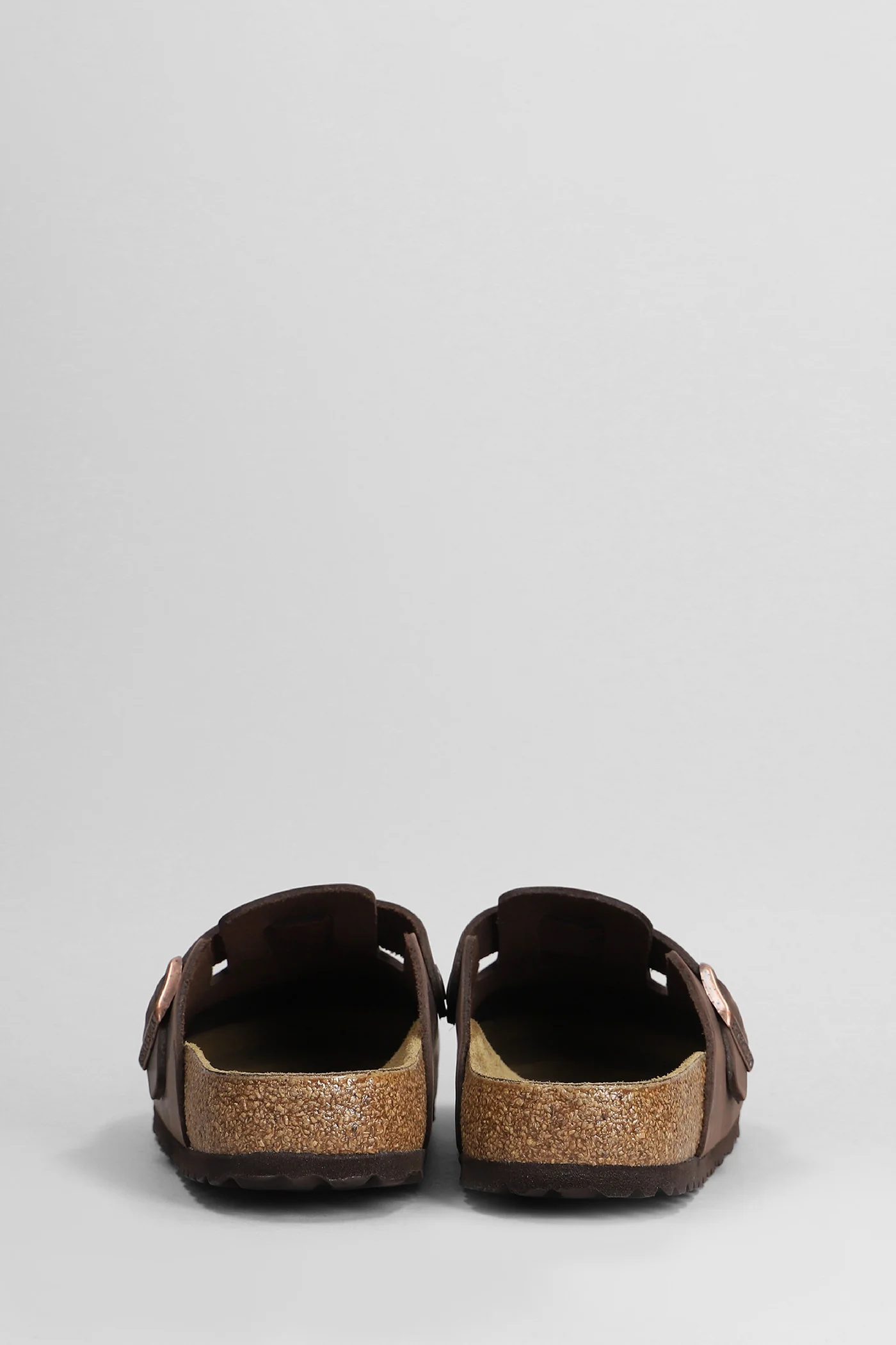 Boston Slipper-Mule in brown leather - Image 4