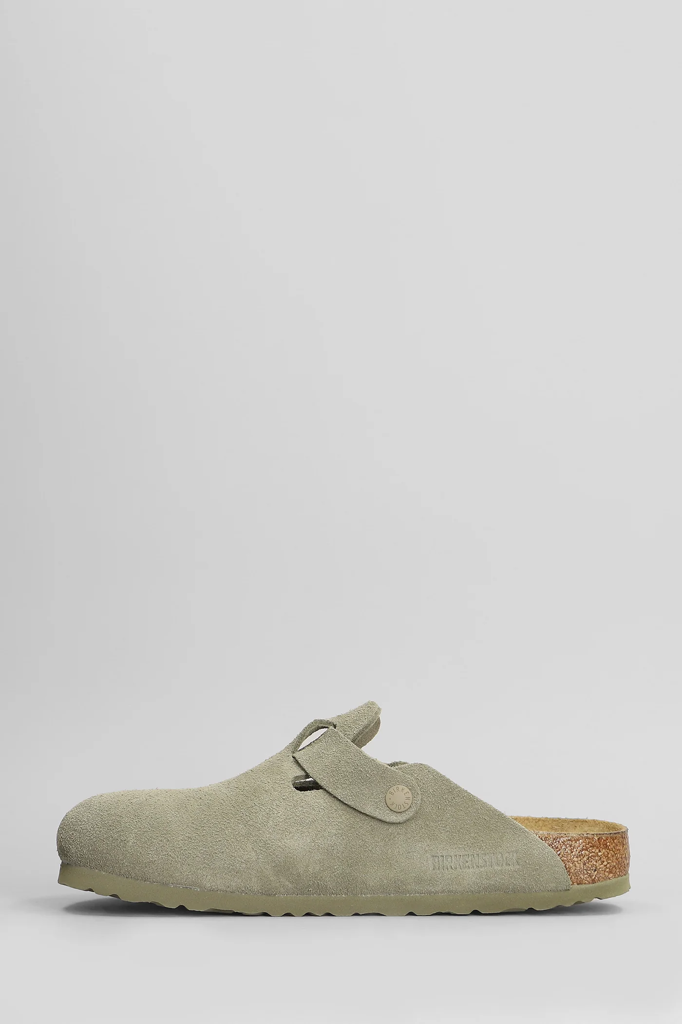 Boston Slipper-Mule in khaki suede - Image 3
