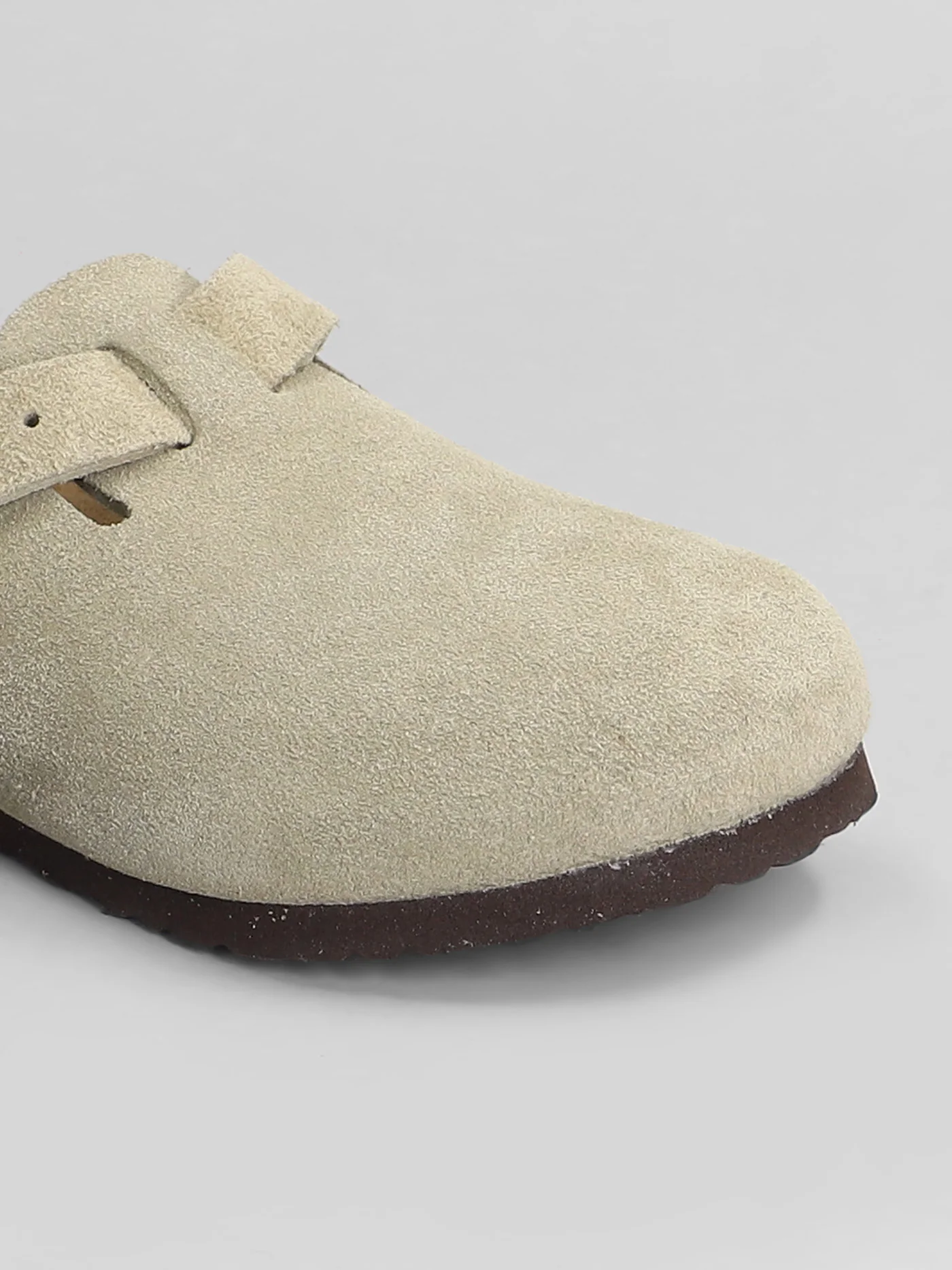 Boston Slipper-Mule in taupe suede - Image 5