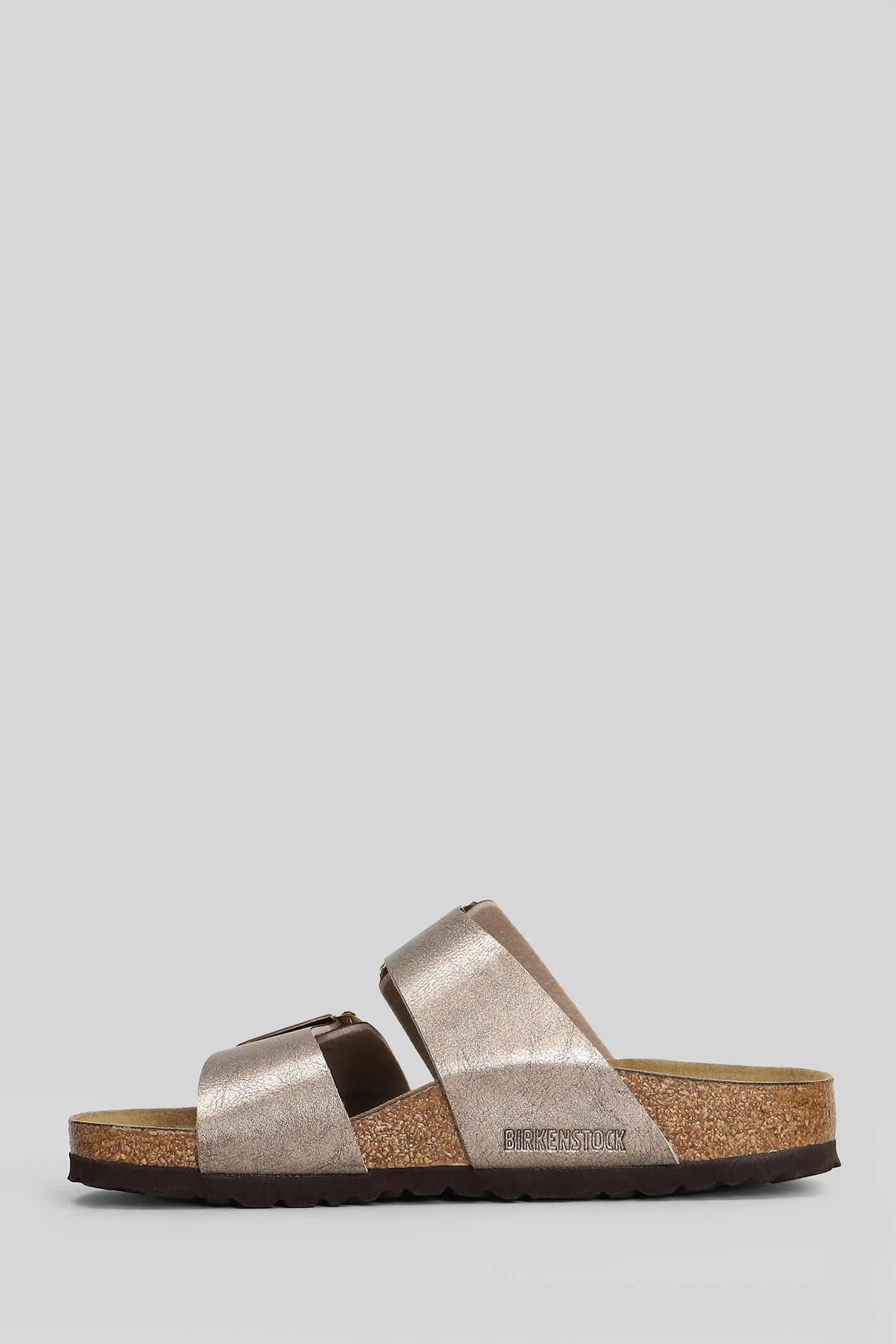 Sydney Cb Flats in taupe leather - Image 3