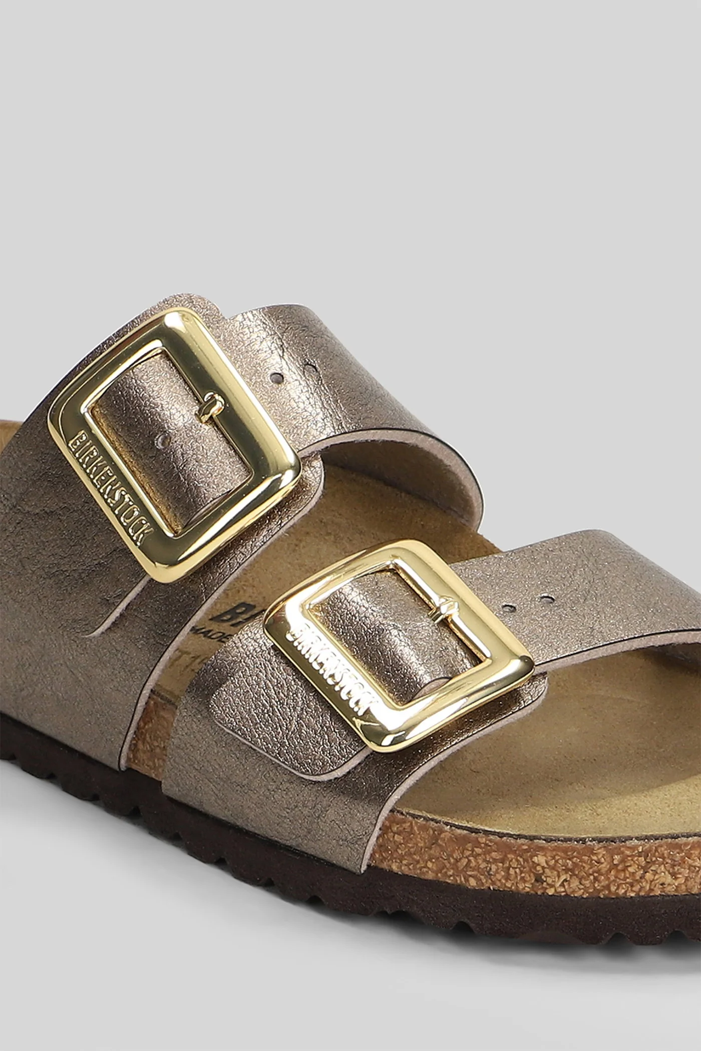 Sydney Cb Flats in taupe leather - Image 5