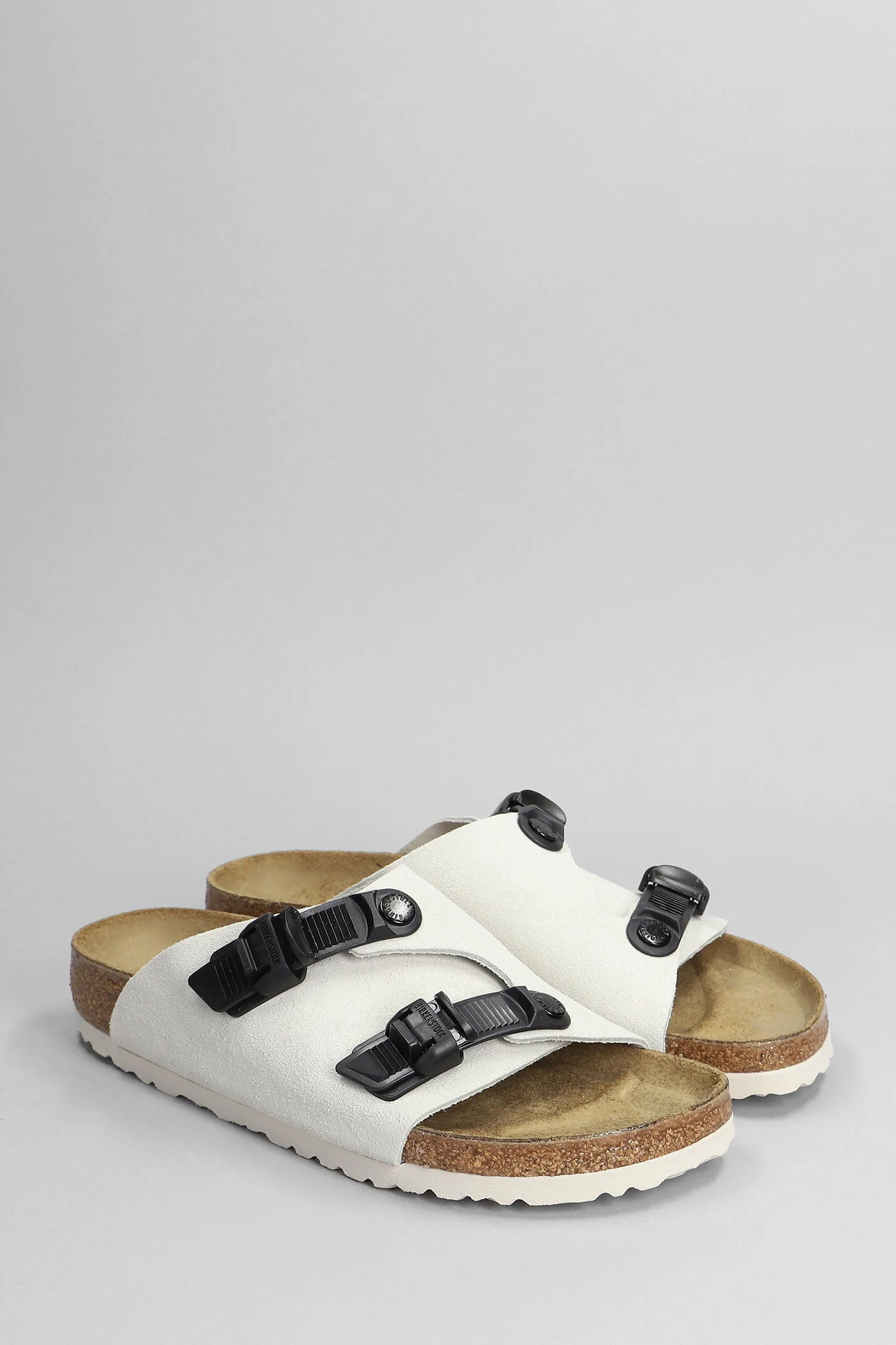 Zurich Flats in grey suede - Image 2