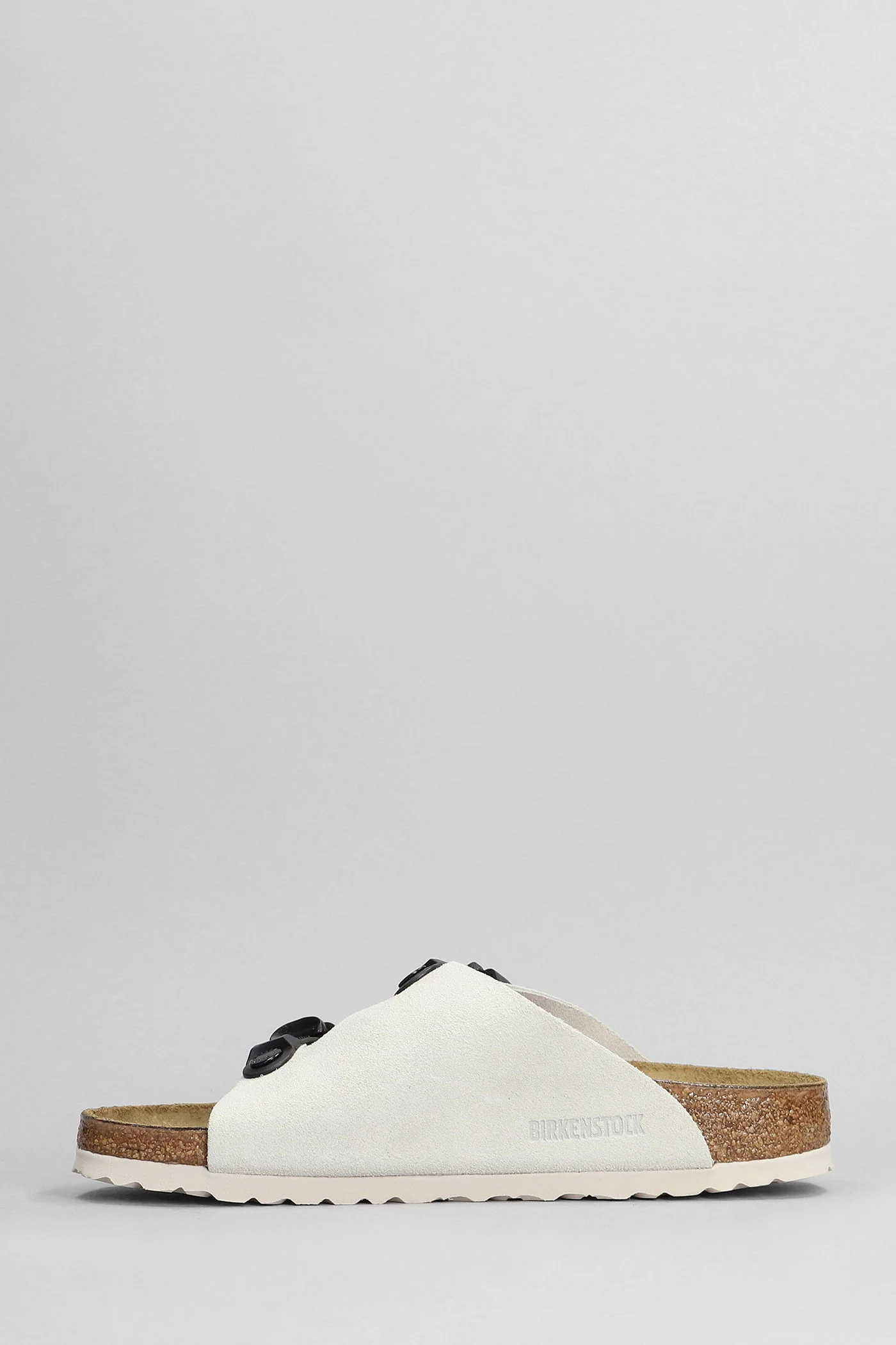 Zurich Flats in grey suede - Image 3
