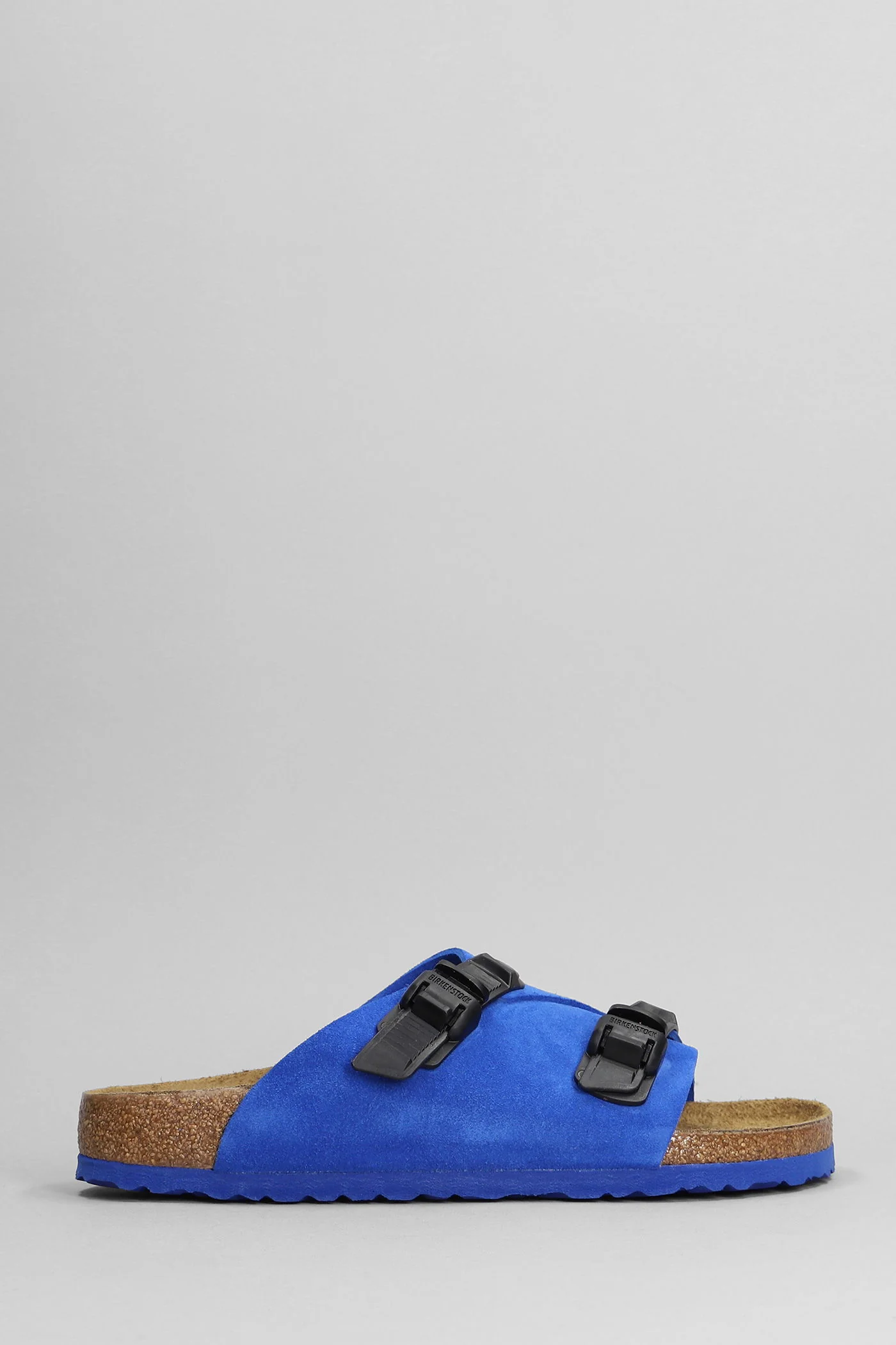 Zurich Tech Flats in blue suede