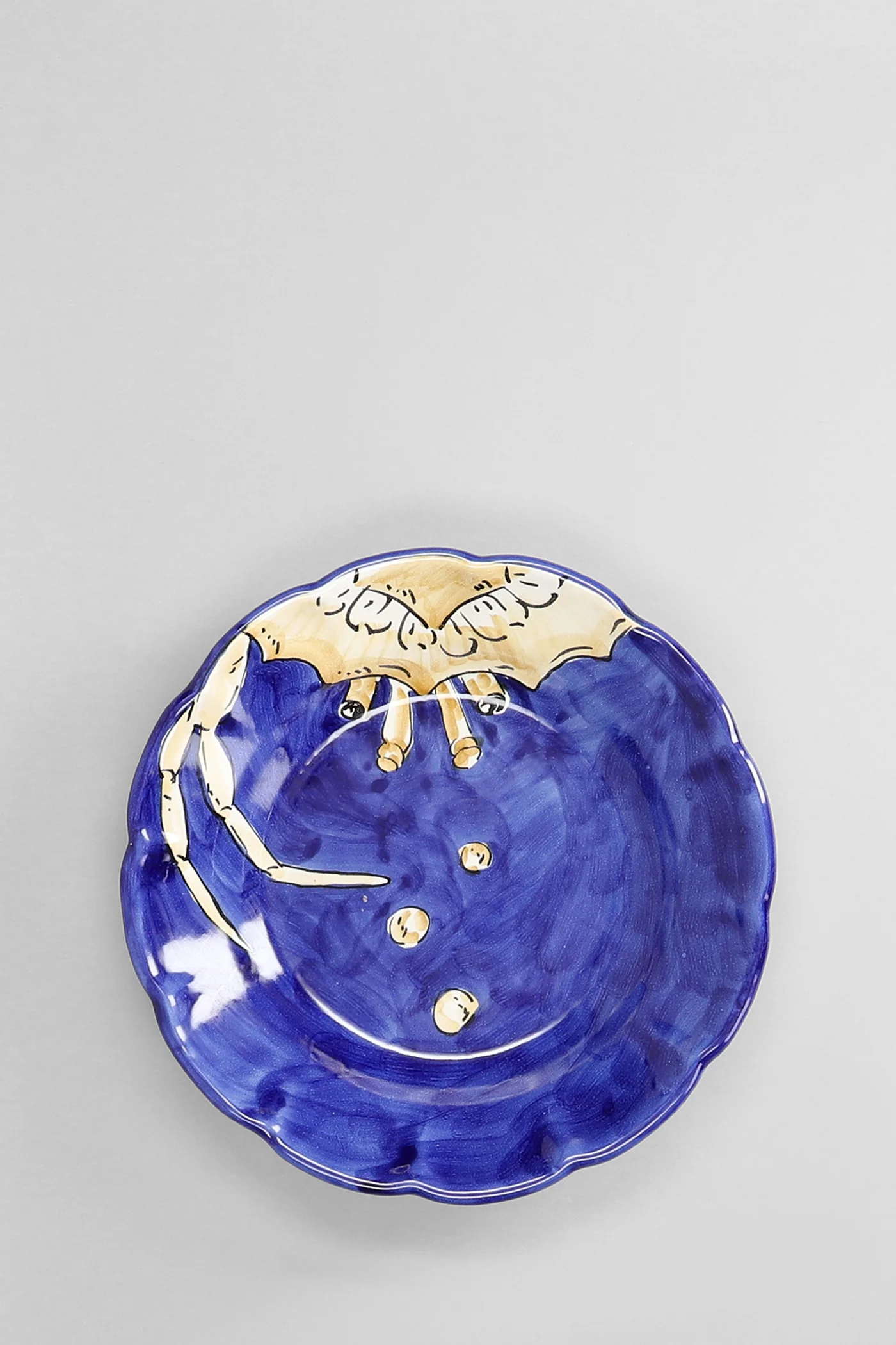Sea Collection Set 3 Granchio  in blue ceramic - Image 2