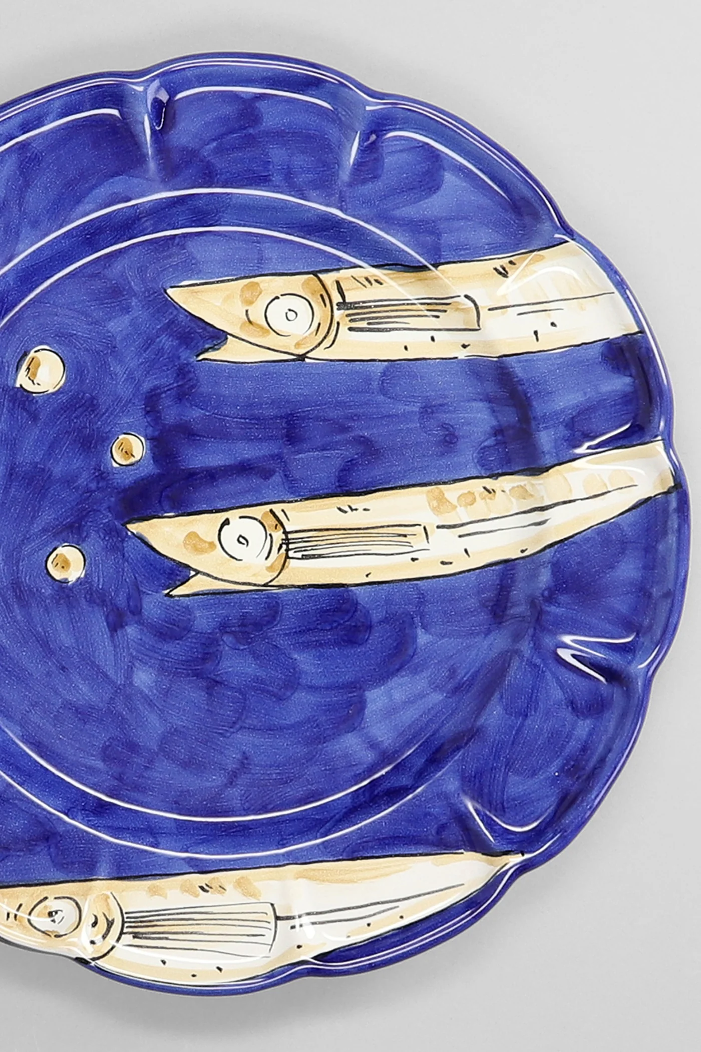 Sea Collection Sottopiatto Alici Blu 31 cm Plate in blue ceramic - Image 2