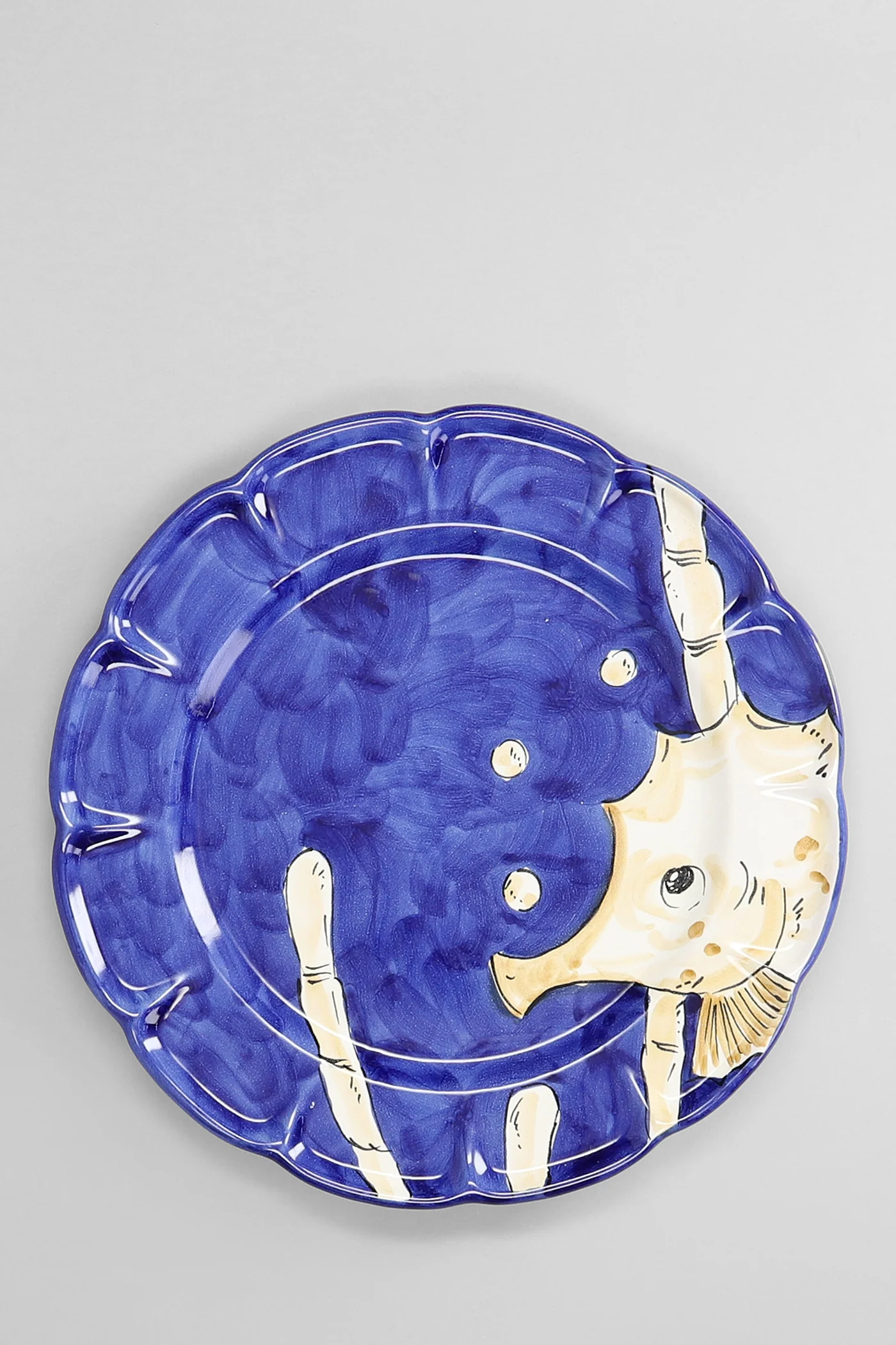 Sea Collection Sottopiatto Cavalluccio 31 cm Plate in blue ceramic