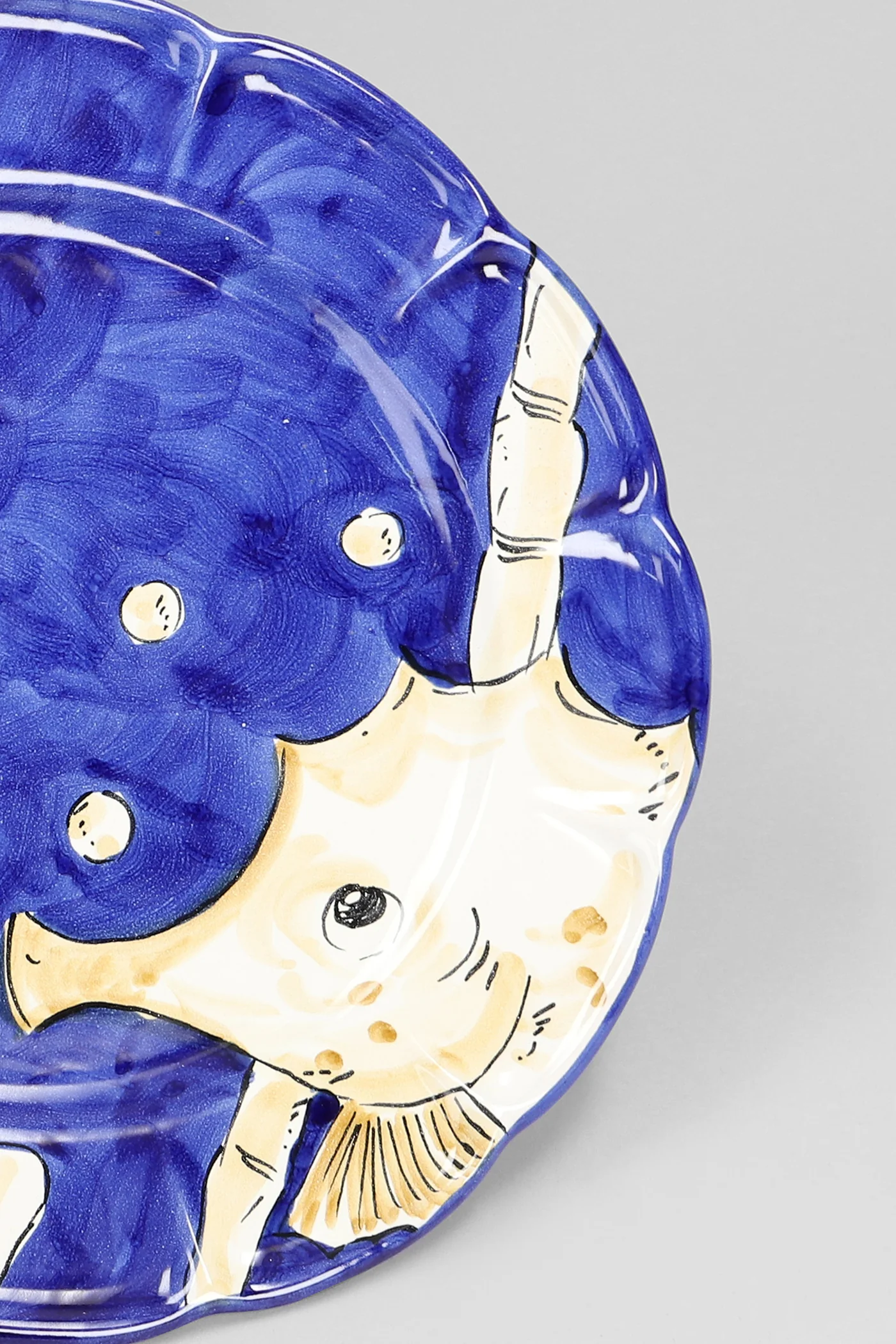 Sea Collection Sottopiatto Cavalluccio 31 cm Plate in blue ceramic - Image 2