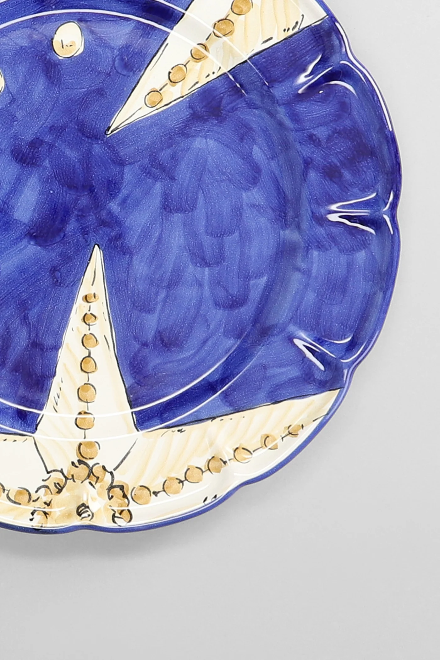 Sea Collection Sottopiatto Stella 31 cm Plate in blue ceramic - Image 2