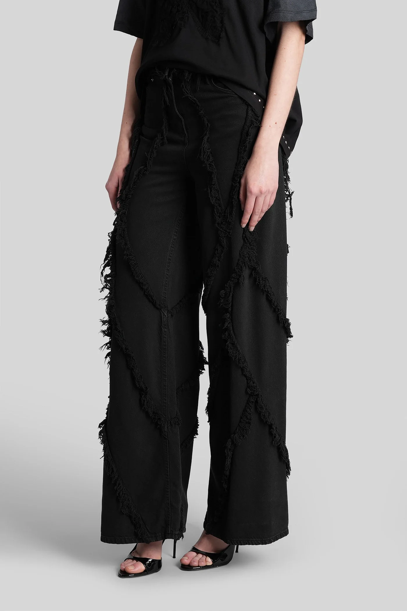 Jeans in black cotton - Image 4