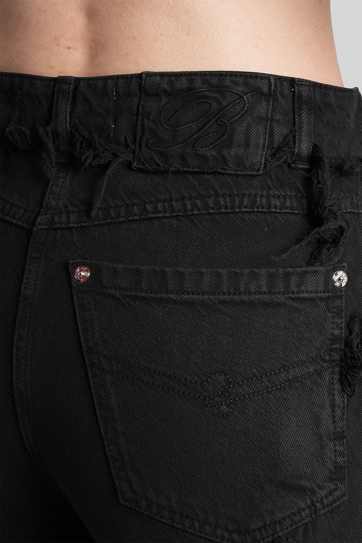 Jeans in black cotton - Image 5