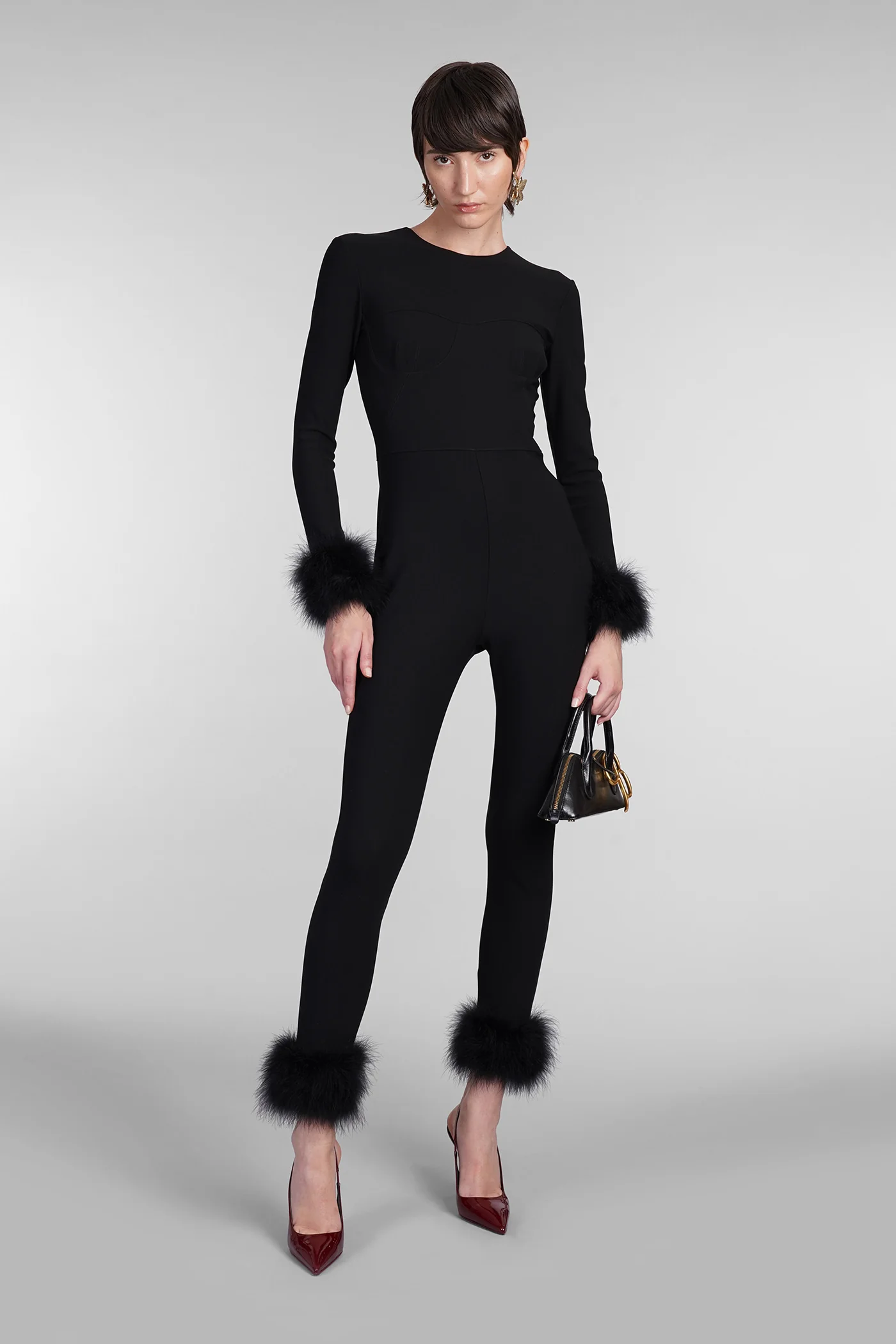 Jumpsuit in black viscose - Image 2