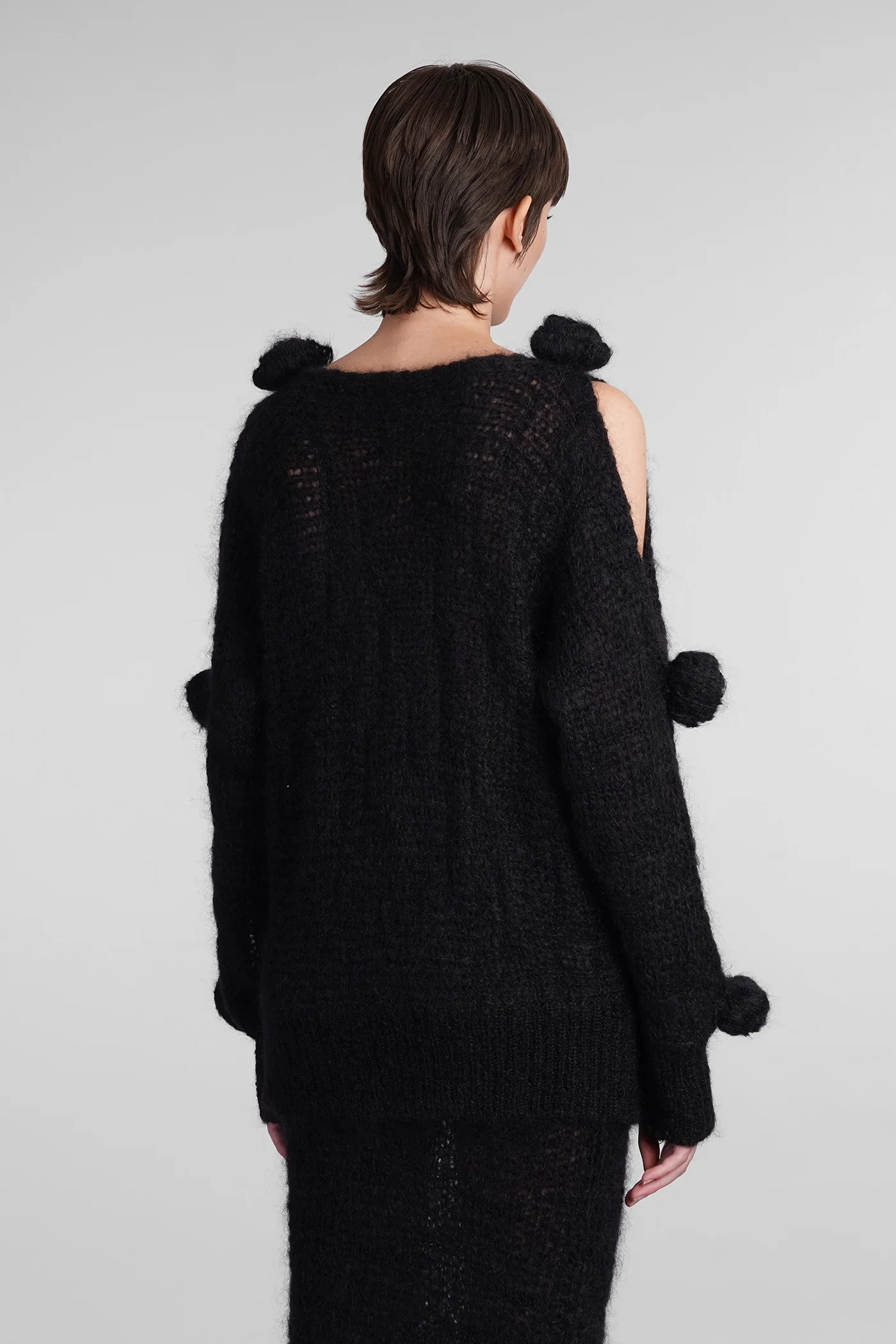 Knitwear in black wool - Image 3