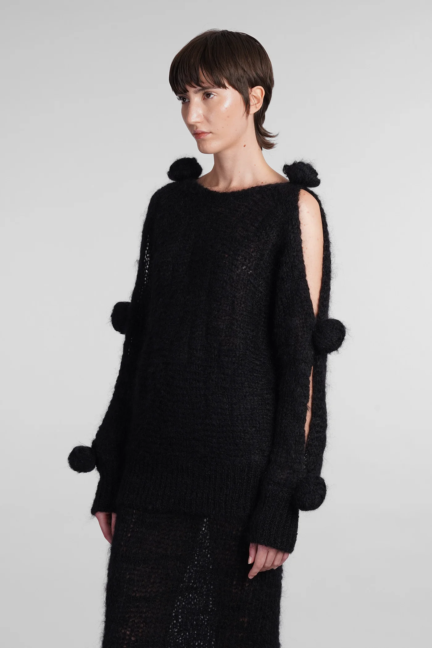 Knitwear in black wool - Image 4