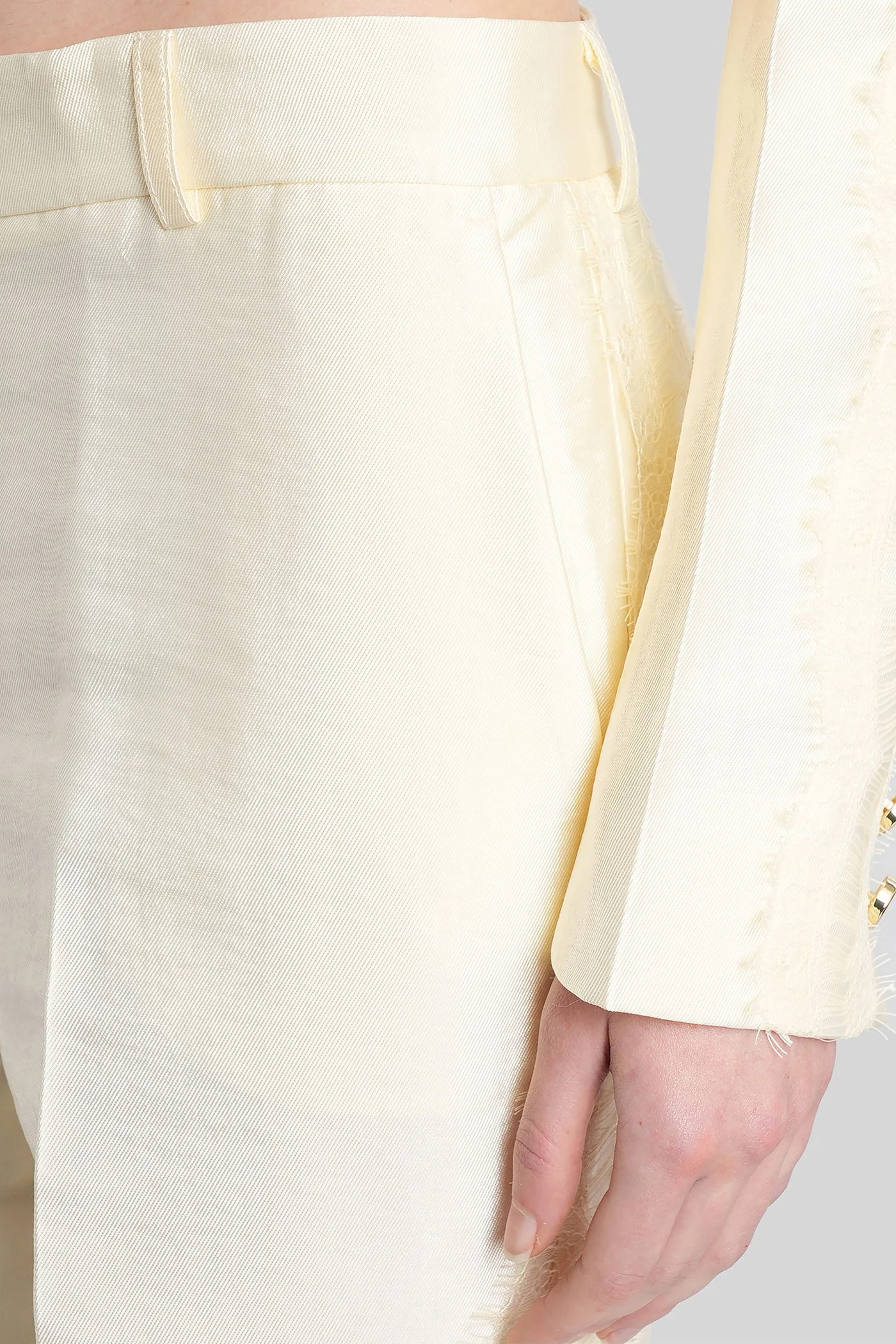 Pants in beige viscose - Image 5