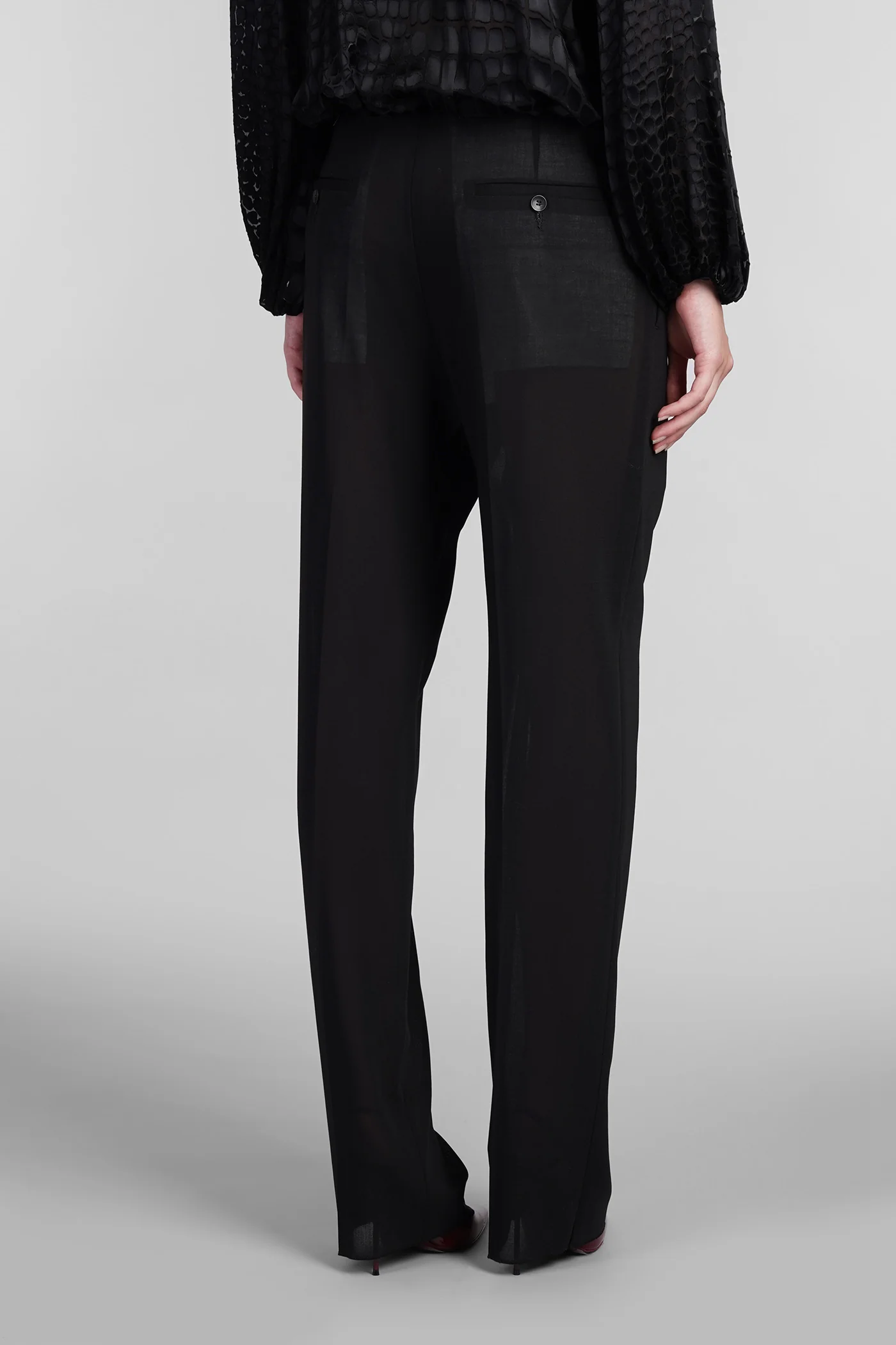 Pants in black wool - Image 3