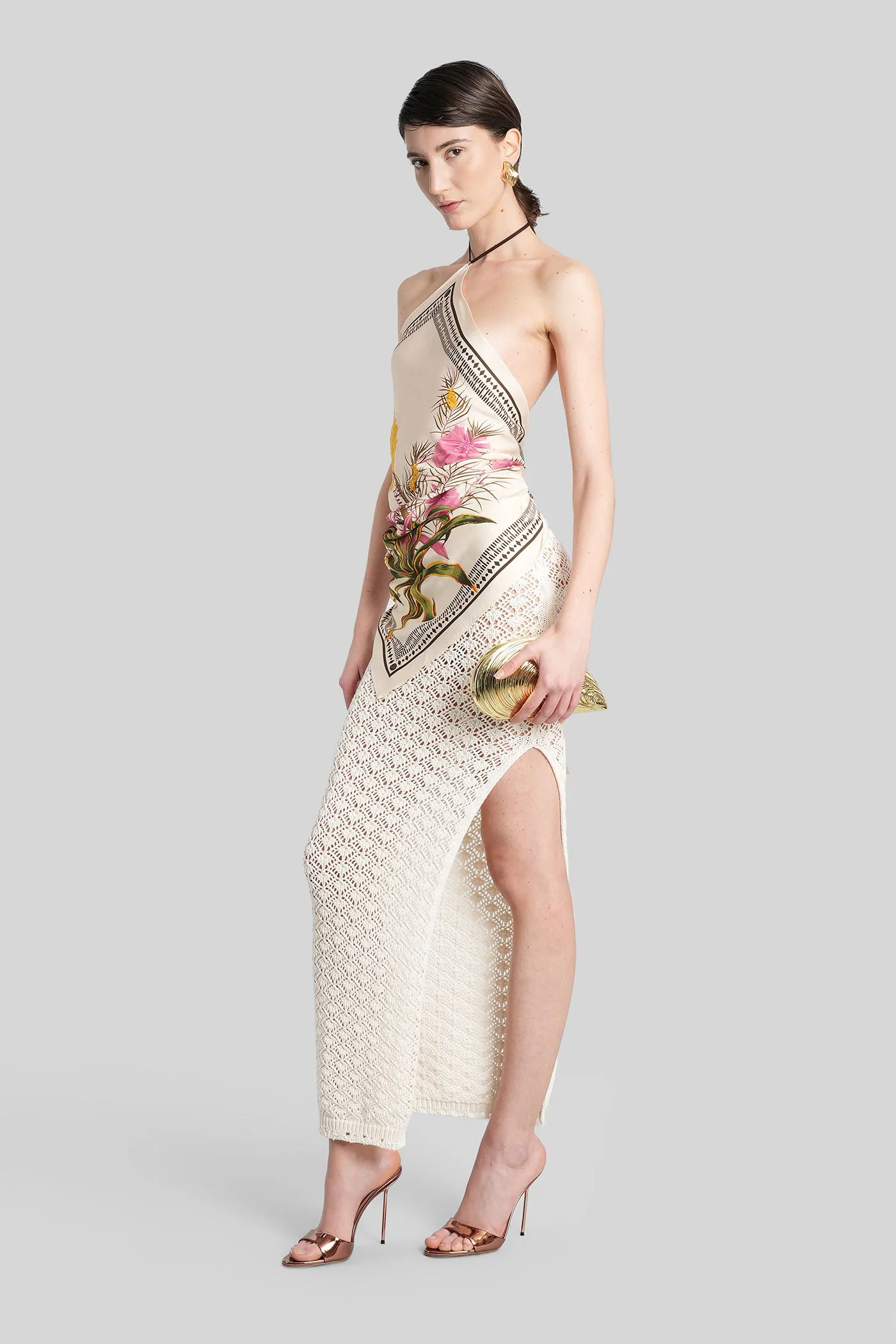 Skirt in white cotton - Image 2