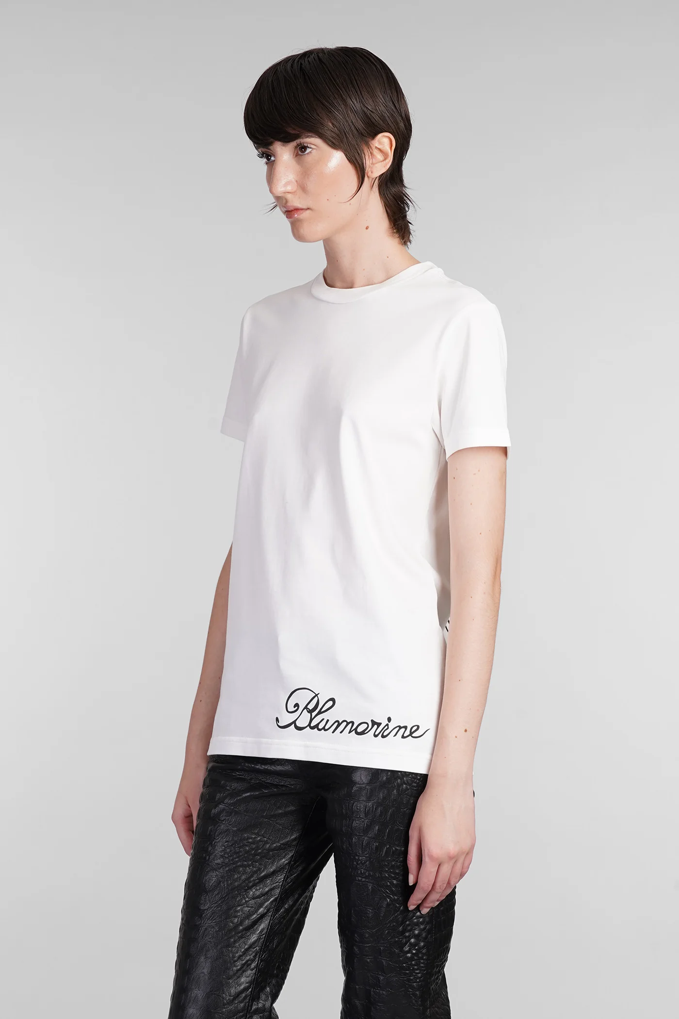 T-Shirt in white cotton - Image 4