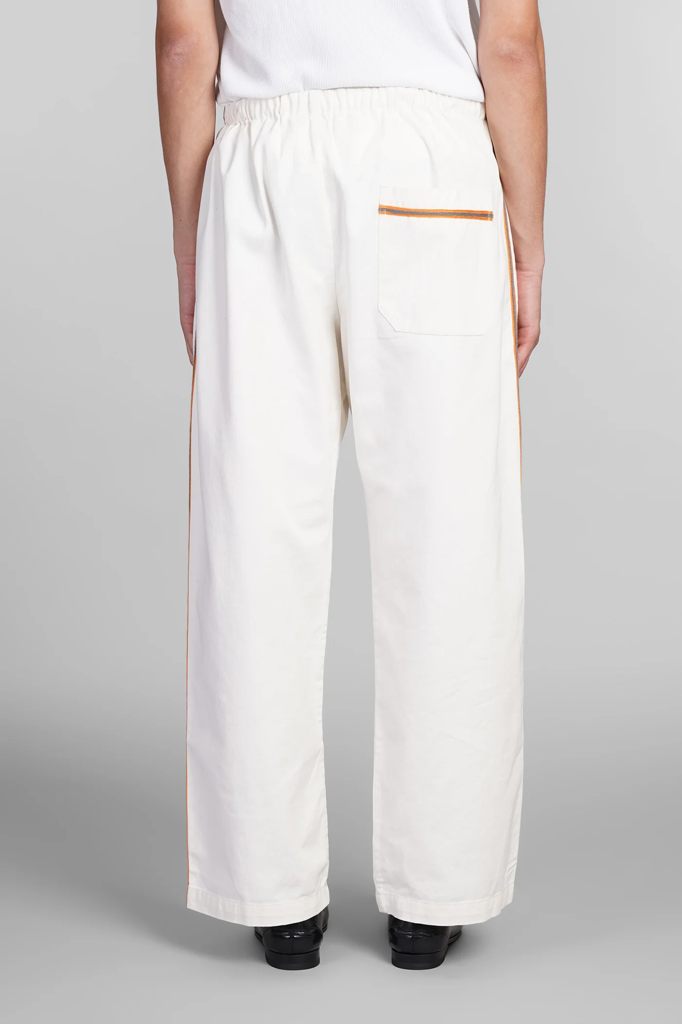 Pants in white cotton - Image 3