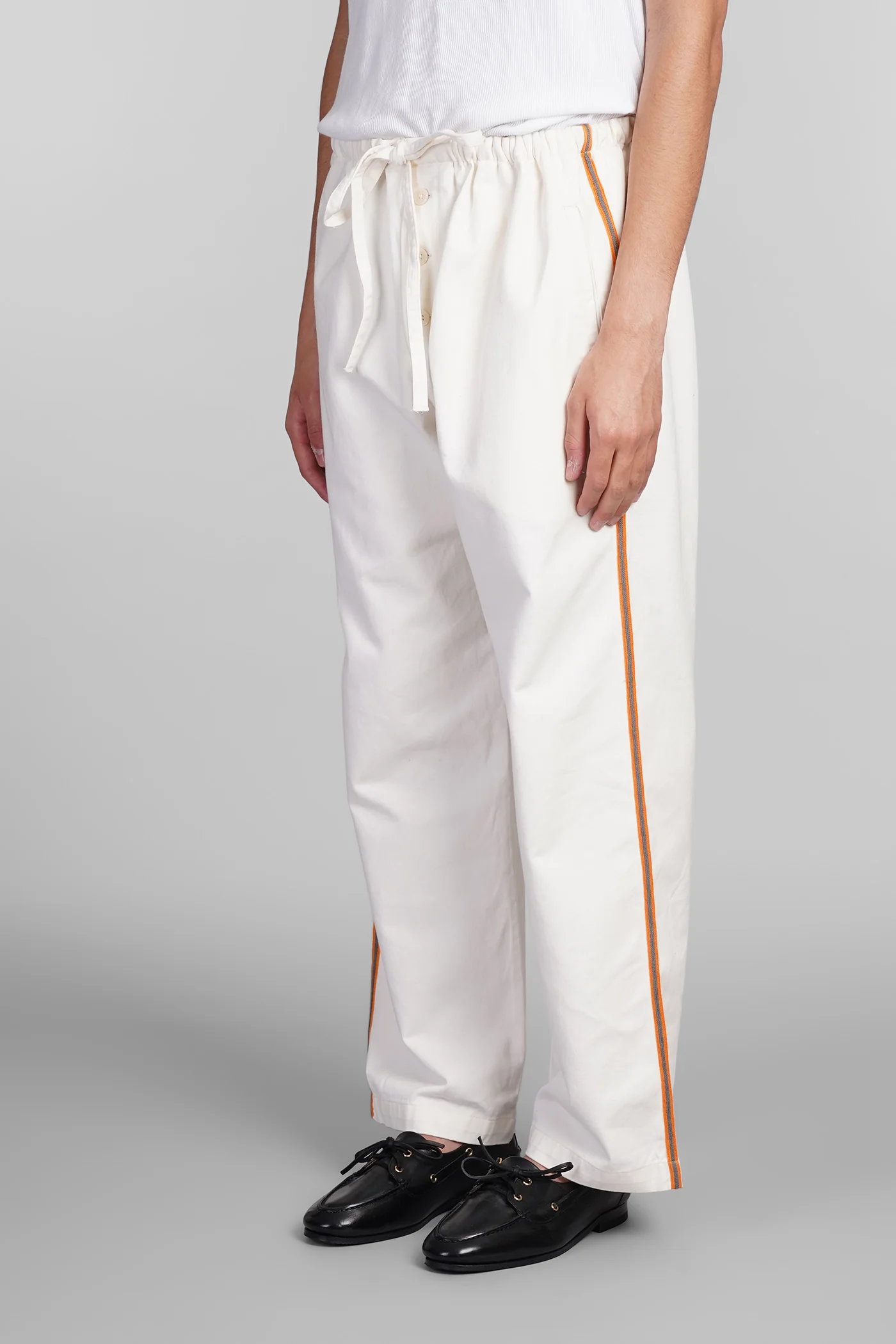 Pants in white cotton - Image 4