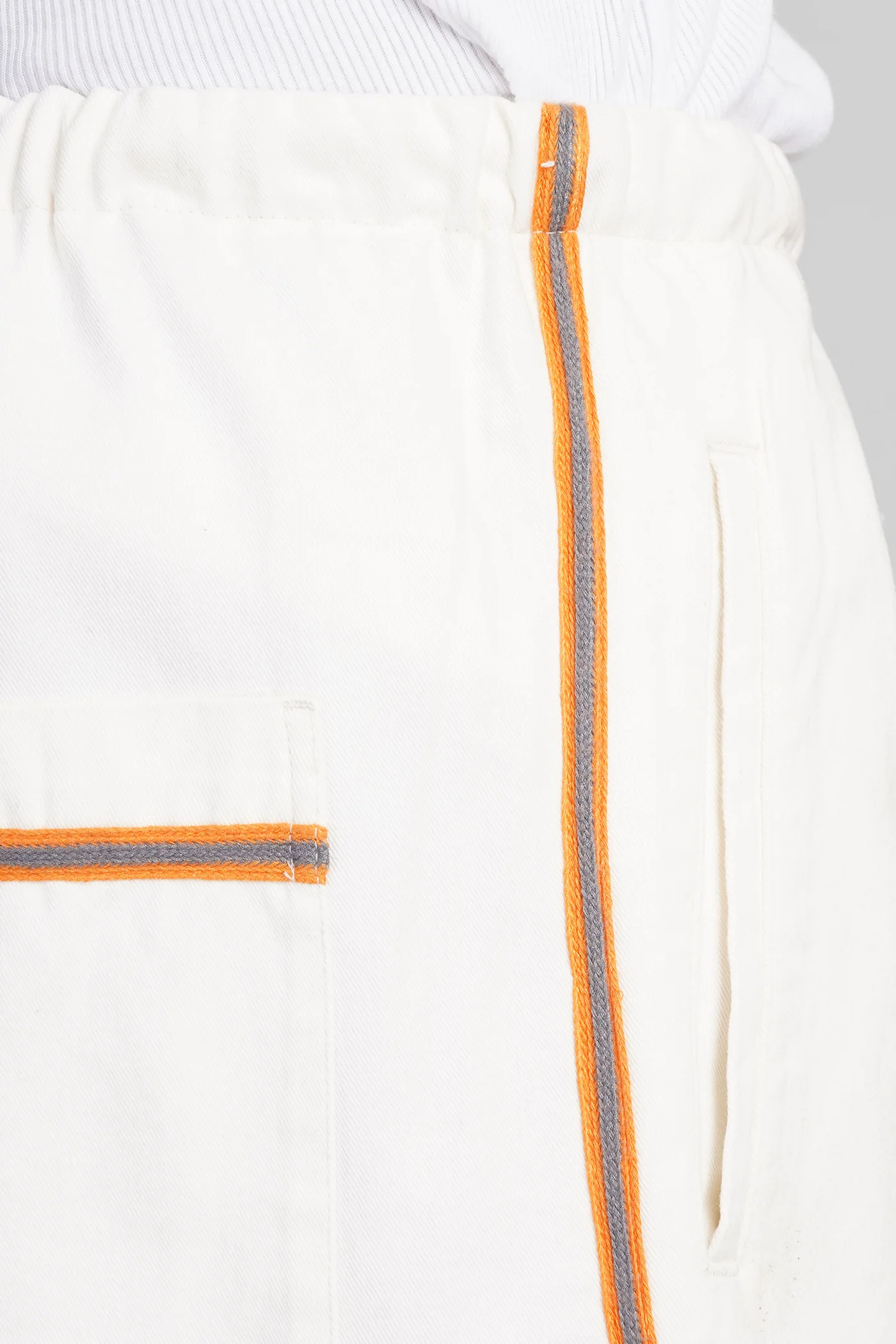 Pants in white cotton - Image 5