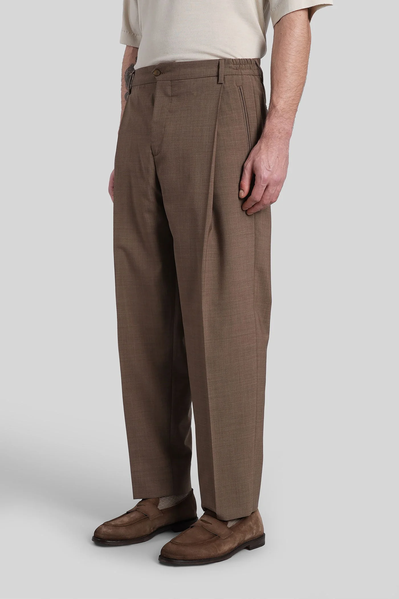 Manhattans Pants in brown wool - Image 4